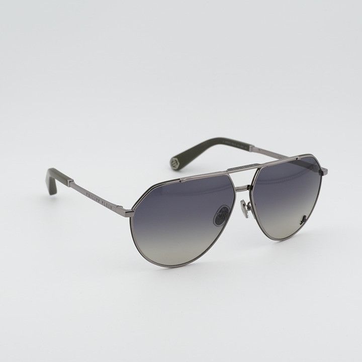 Philipp Plein Philipp Plein SPP007V 0508 Sunglasses Gunmetal Aviator Size ONE SIZE - 6 Thumbnail