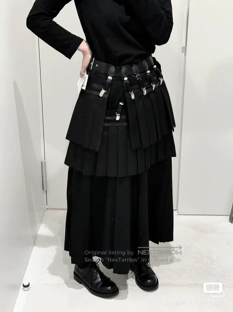 Comme des Garcons Comme Des Garcons size L Clip Pleated Skirt Size 23" - 3 Thumbnail