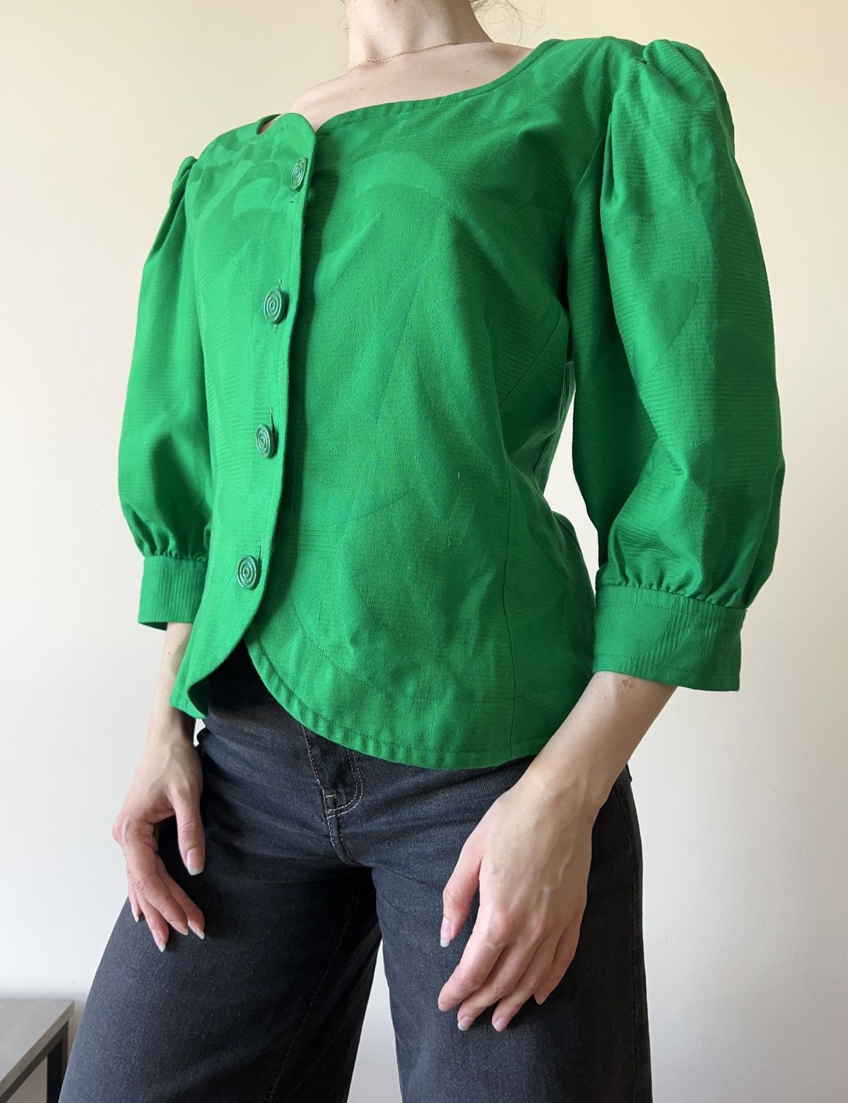 Yves Saint Laurent Yves Saint Lauren Vintage elegant green blazer old money Size M / US 6-8 / IT 42-44 - 6 Thumbnail