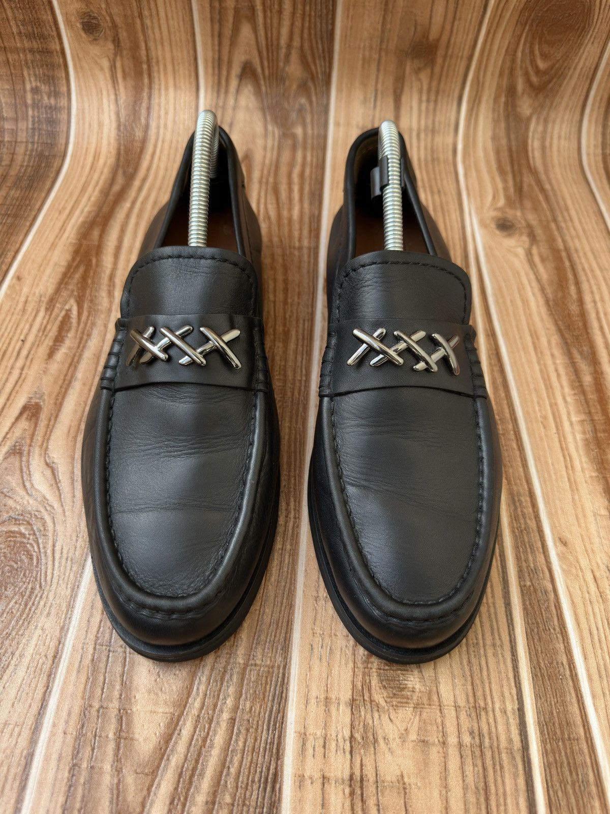 Ermenegildo Zegna × Z Zegna Ermenegildo Zegna Black Leather Penny Loafers Size US 10 / EU 43 - 3 Thumbnail
