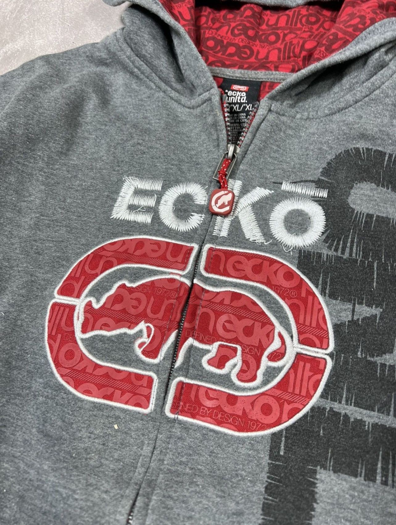 Ecko Unltd. Vintage Ecko Undl Y2k Graphic Zip Hoodie Size US M / EU 48-50 / 2 - 4 Thumbnail