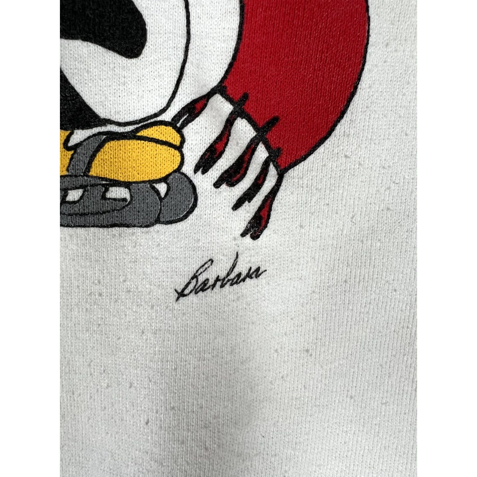 TEE JAYS VINTAGE Tee Jays Sweatshirt White Graphic Print Penguin Happy Holidays Mens XL Christmas 80s Size US XL / EU 56 / 4 - 3 Thumbnail