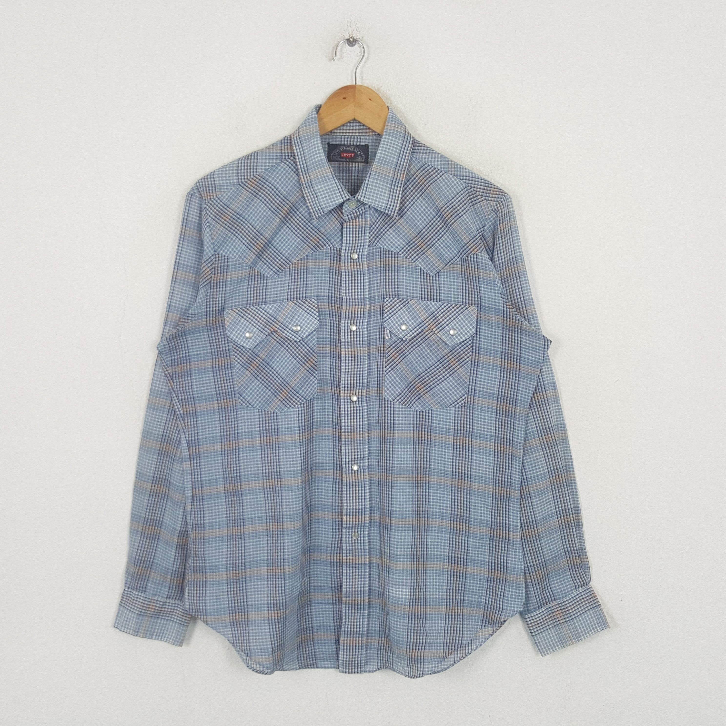 Levi's Vintage Levi's Strauss & Co Big E Flannel Shirt RR10 Size US L / EU 52-54 / 3 - 1 Thumbnail