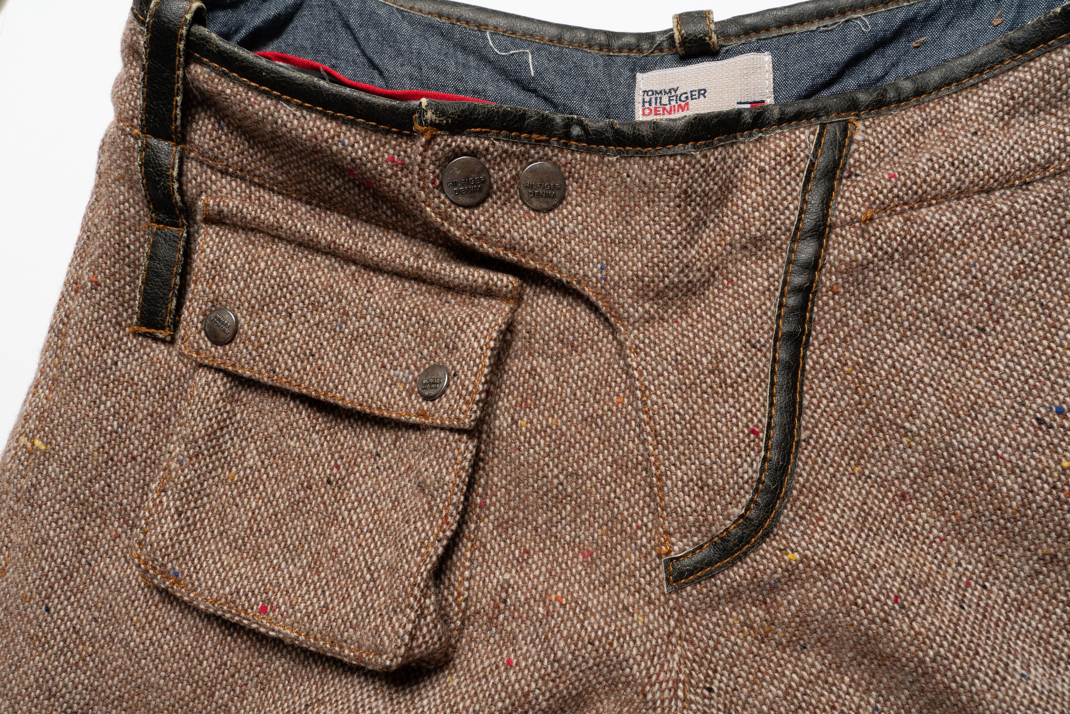Tommy Hilfiger 🔴TOMMY HILFIGER Vintage Tweed Capri Pants Size 27" / US 4 / IT 40 - 5 Thumbnail