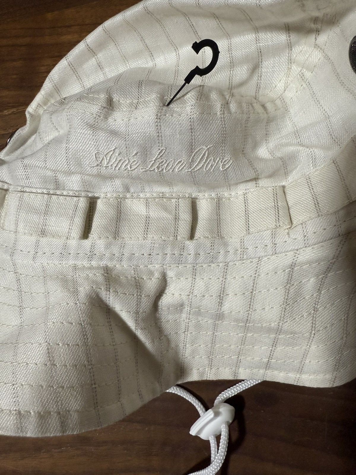 Aime Leon Dore Aime Leon Dore ALD / New Era Yankees Striped Linen Bucket Size ONE SIZE - 8 Thumbnail