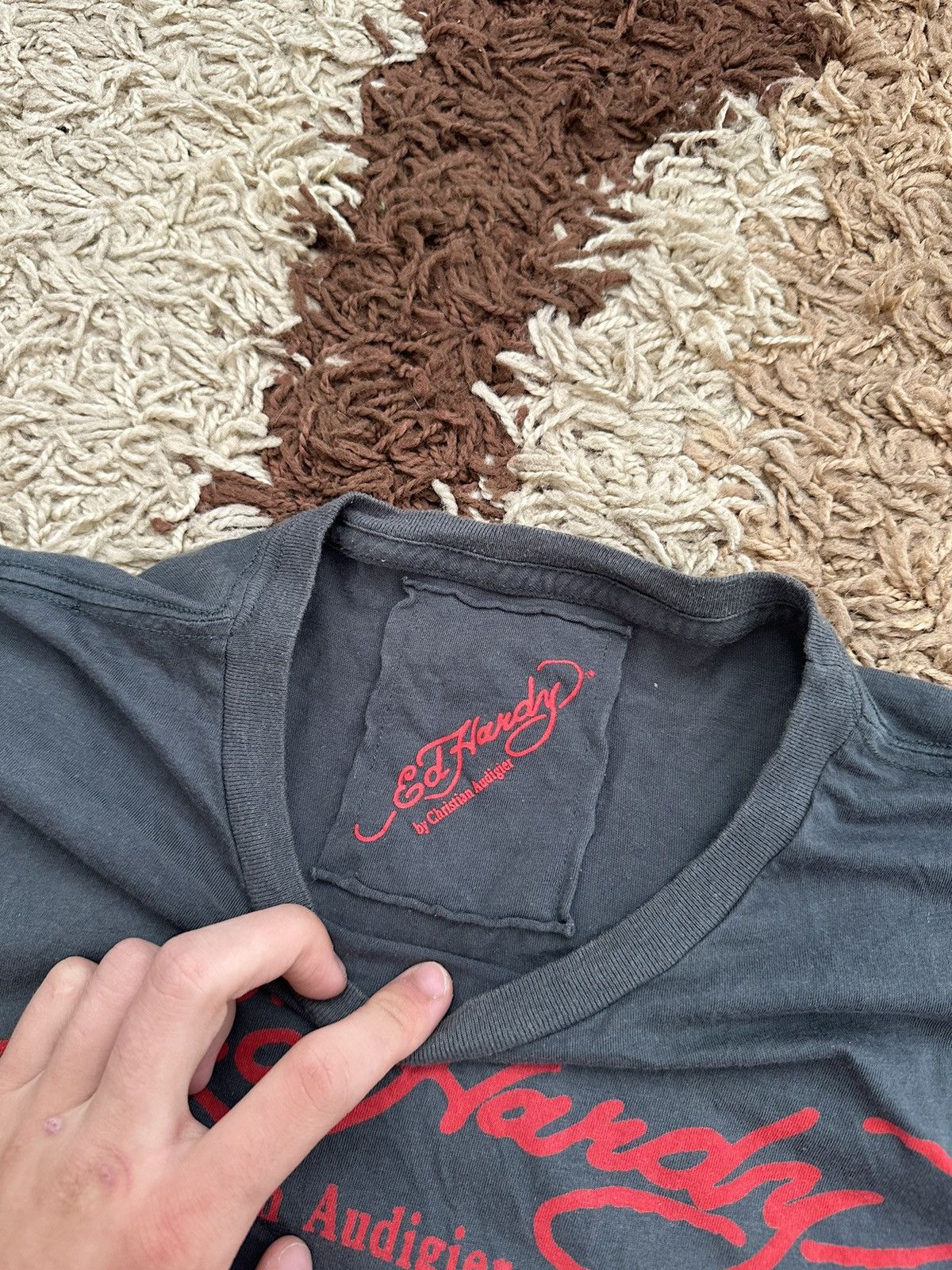 Ed Hardy 🔥VINTAGE ED HARDY RHINESTONES LOGO T-SHIRT🔥 Size US M / EU 48-50 / 2 - 5 Thumbnail