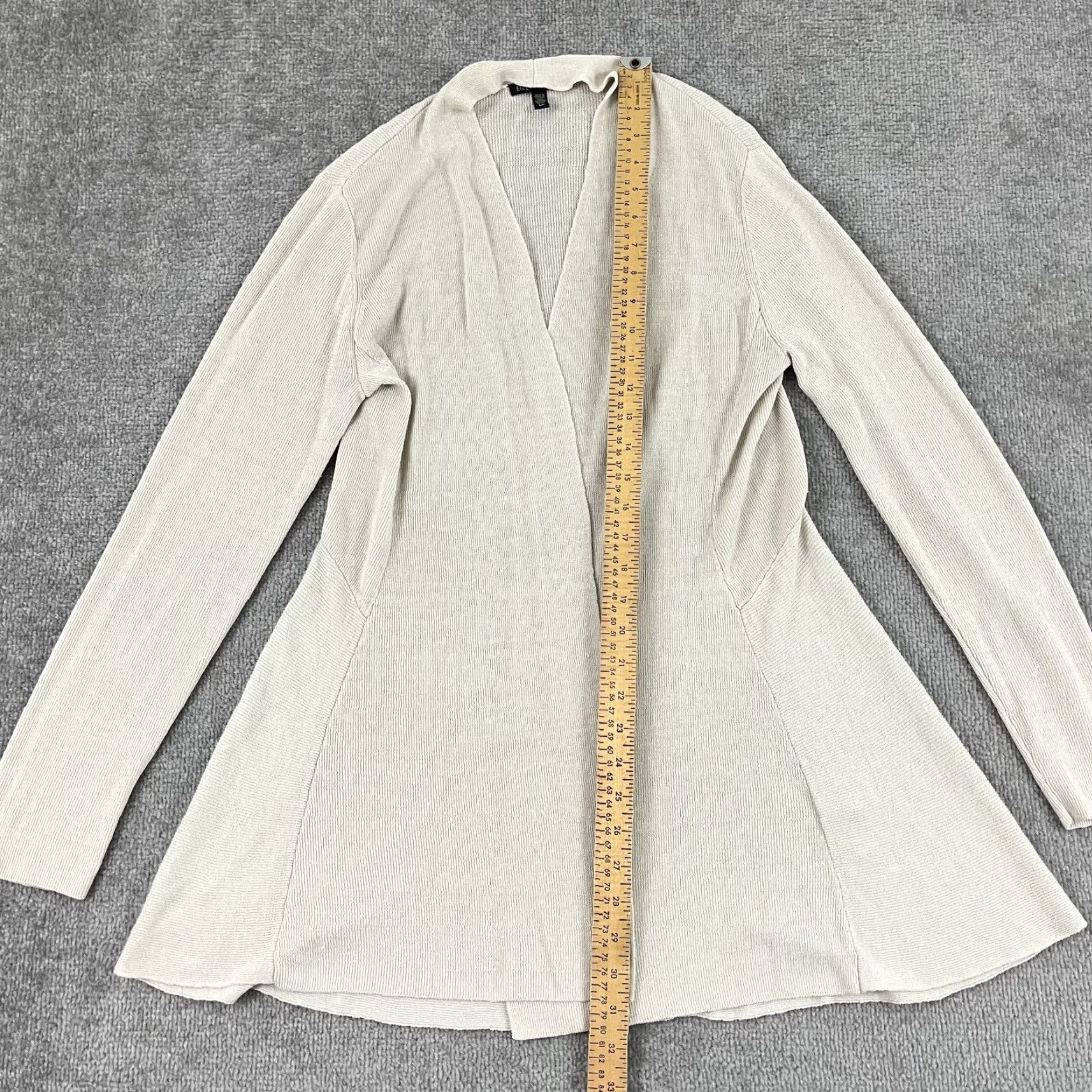 Eileen Fisher Eileen Fisher Sweater Womens Small Brown Open-Knit Cardigan Organic Linen Nylon Casual Size S / US 4 / IT 40 - 4 Thumbnail