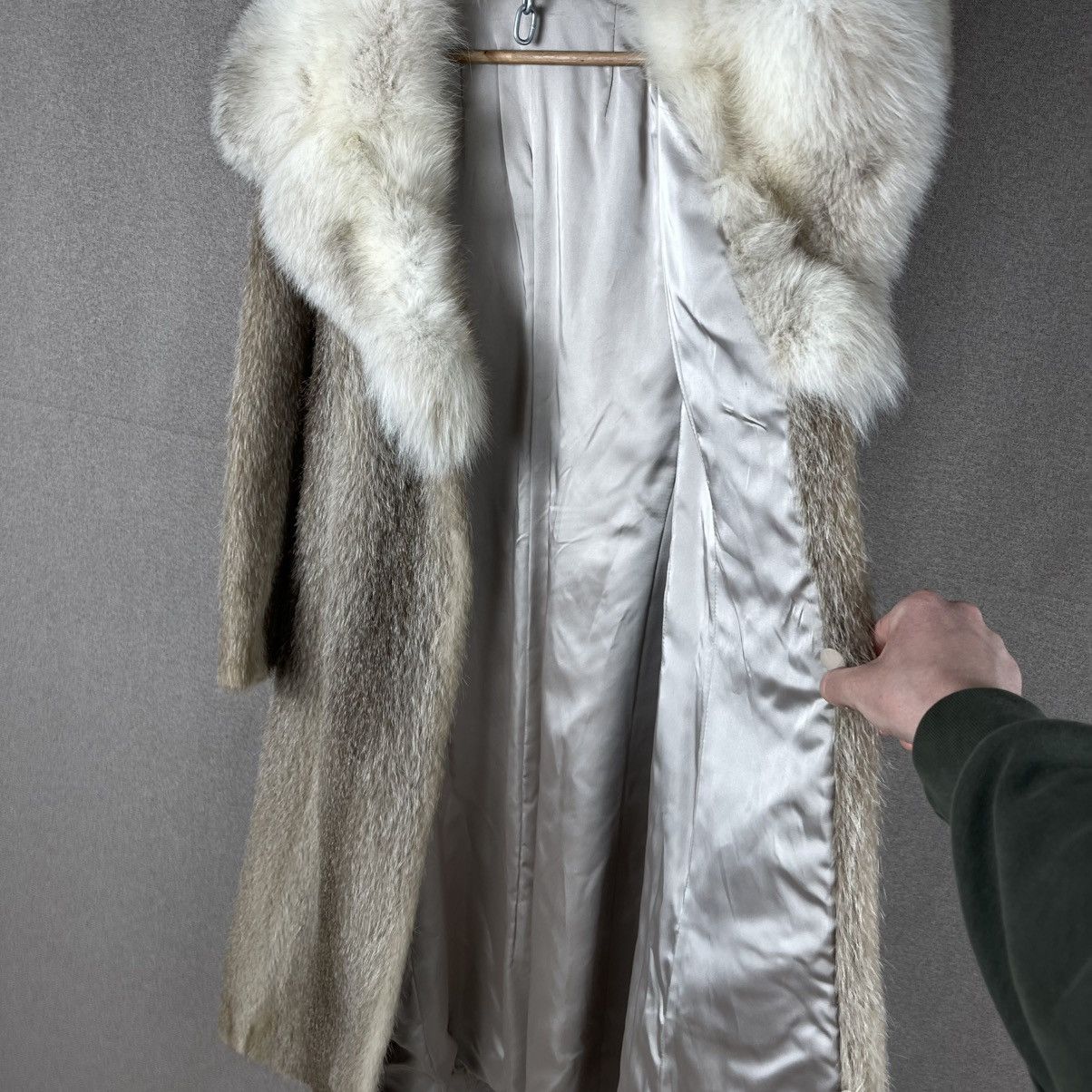 If Six Was Nine × Vintage VINTAGE 80s FUR COAT FUZZY HIGH QUALITY JACKET Size US M / EU 48-50 / 2 - 8 Thumbnail