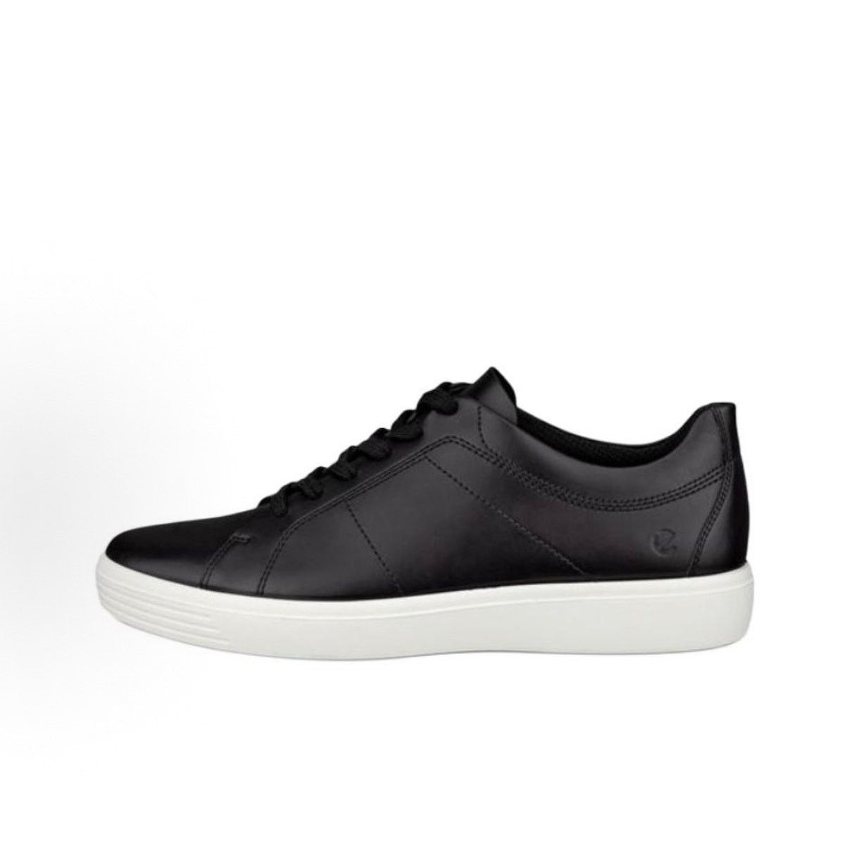 Ecco ECCO MEN'S 47 CLASSIC SNEAKER BLACK LEATHER WHITE NIB Size US 13 / EU 46 - 2 Thumbnail