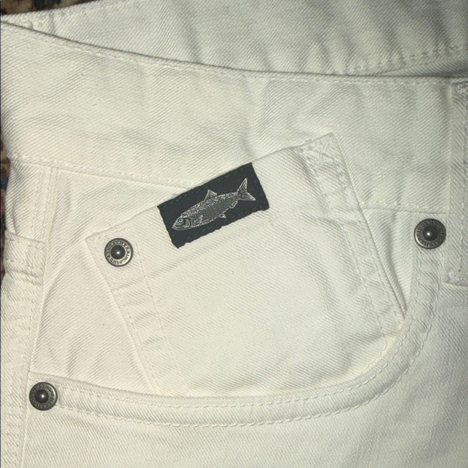 & Other Stories Herringbone Sydney White Jeans Men's Size 32 Size US 32 / EU 48 - 5 Thumbnail