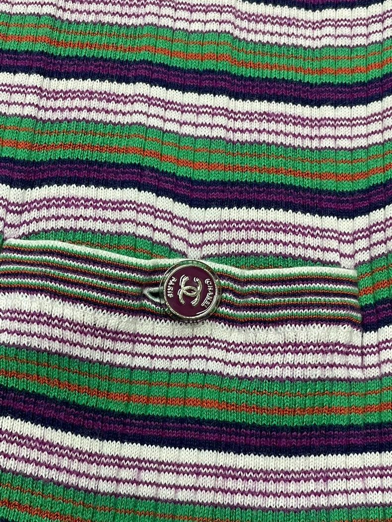 Chanel chanel Colourful striped knitted dress Size XS / US 0-2 / IT 36-38 - 2 Thumbnail