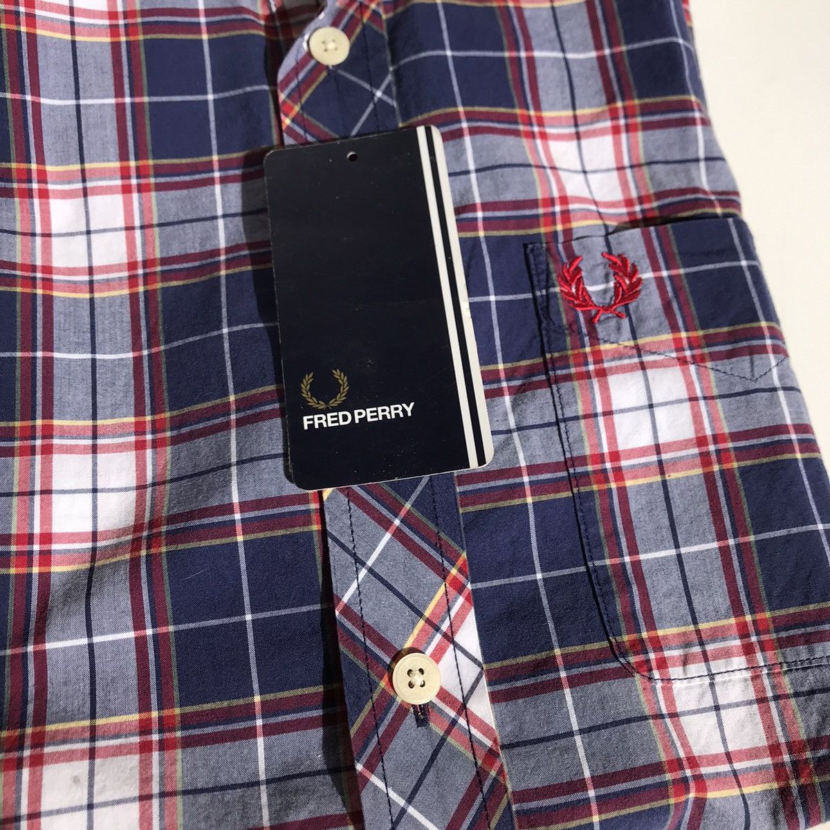 Fred Perry × Vintage Fred Perry Plaid Tartan Checkered Shirt Button down trimfit Size US XS / EU 42 / 0 - 12 Thumbnail