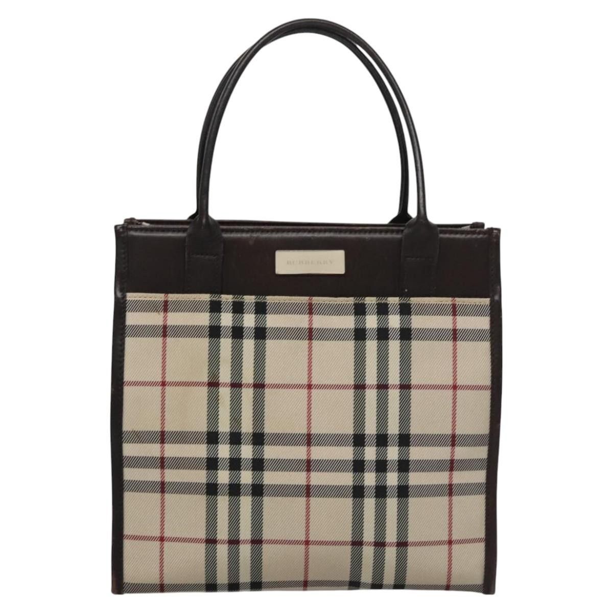 Burberry Burberry Nova Check Tote Canvas and Leather Size ONE SIZE - 1 Thumbnail