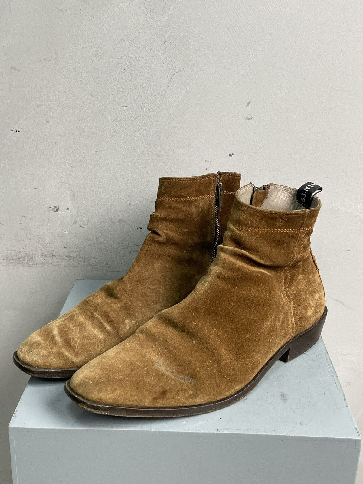 Allsaints Rare Gudi style All Saints suede zipper ankle leather boots Size US 10 / EU 43 - 7 Thumbnail
