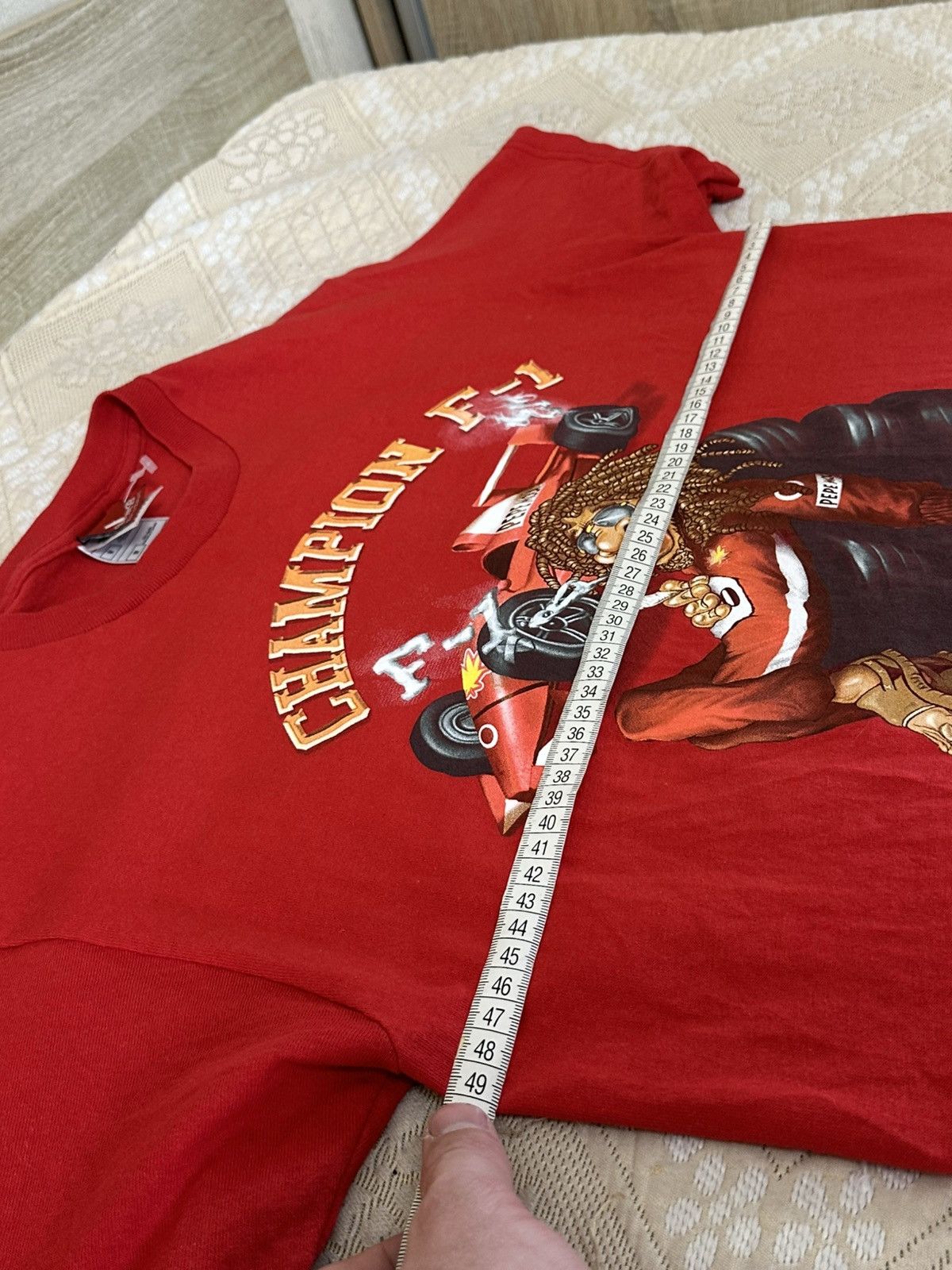 Formula 1 🔥 90s Bob Marley Formula 1 One Racing Ferrari T Shirt Shell Size US M / EU 48-50 / 2 - 6 Thumbnail
