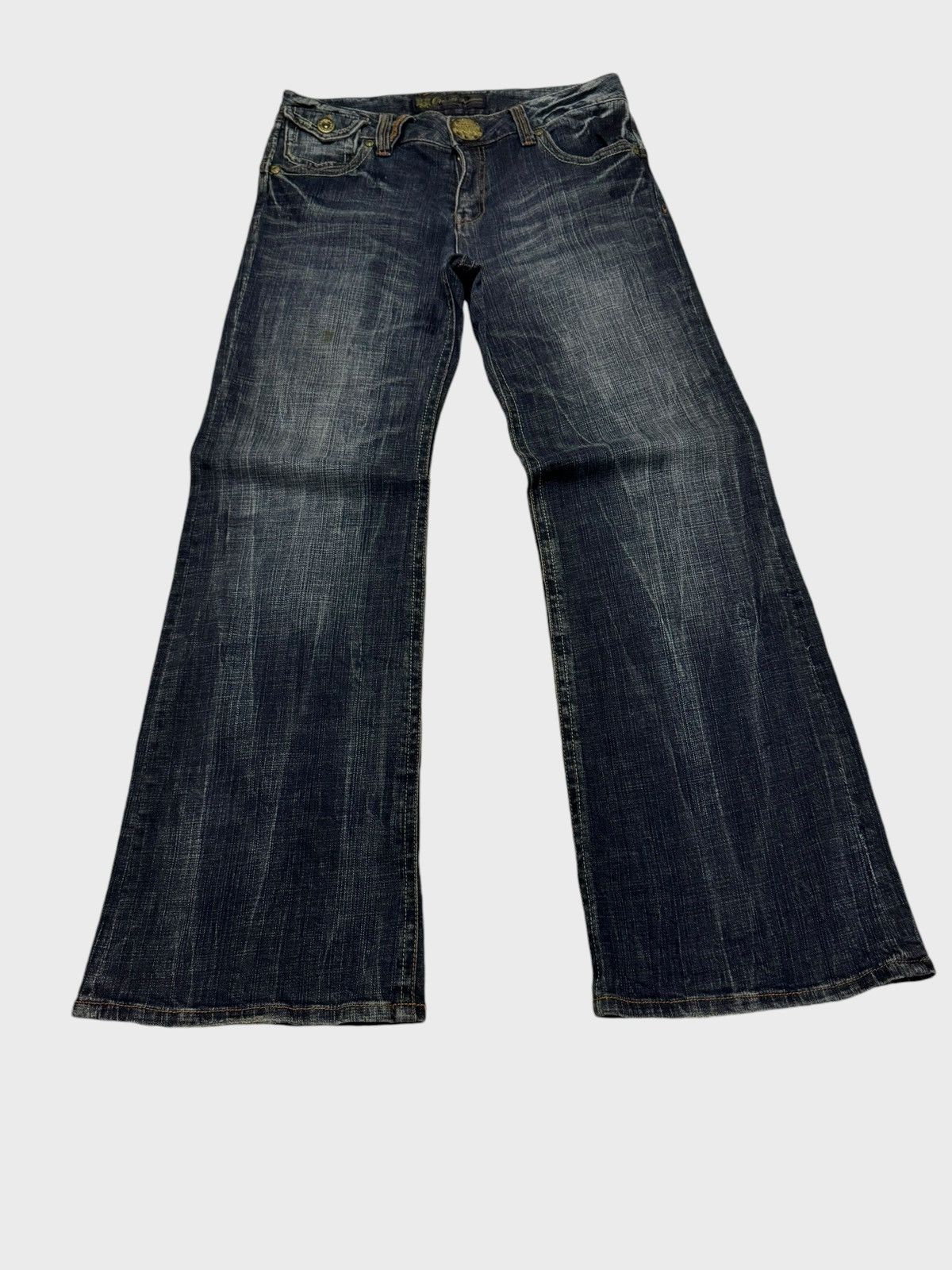 Hysteric Glamour × Le Grande Bleu (L.G.B.) × Vintage FLARE ORIRIN DENIM EMBROIDERY BOOT CUT DENIM Size US 31 - 6 Thumbnail