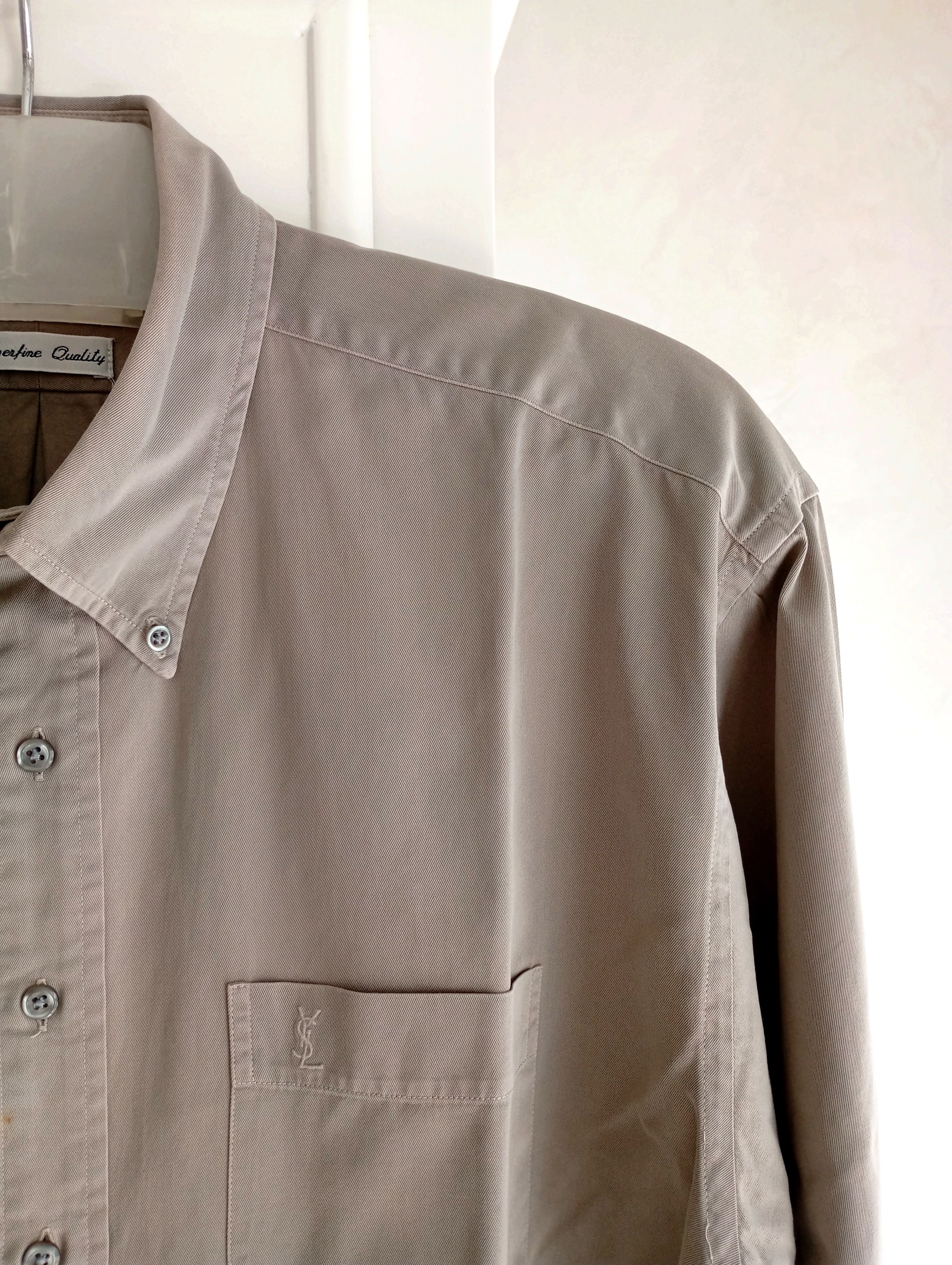 Vintage × Yves Saint Laurent Vintage YSL Yves Saint Laurent Pour Homme Shirt 90s Designer Size US L / EU 52-54 / 3 - 9 Thumbnail