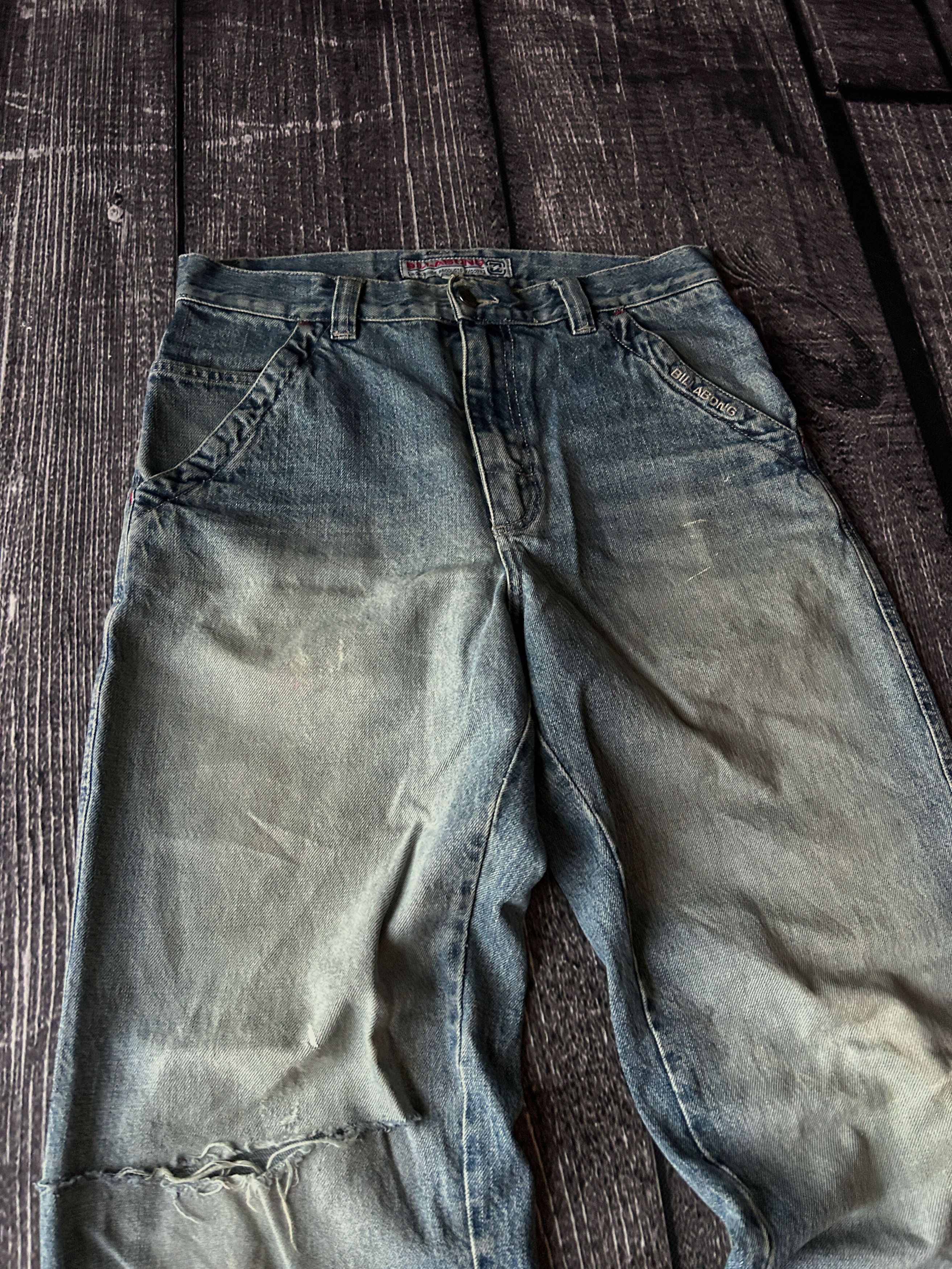 Designer VTG Baggy Rap SK8 JNCO Balenci Style Washed Jeans Y2K Size US 32 / EU 48 - 4 Thumbnail