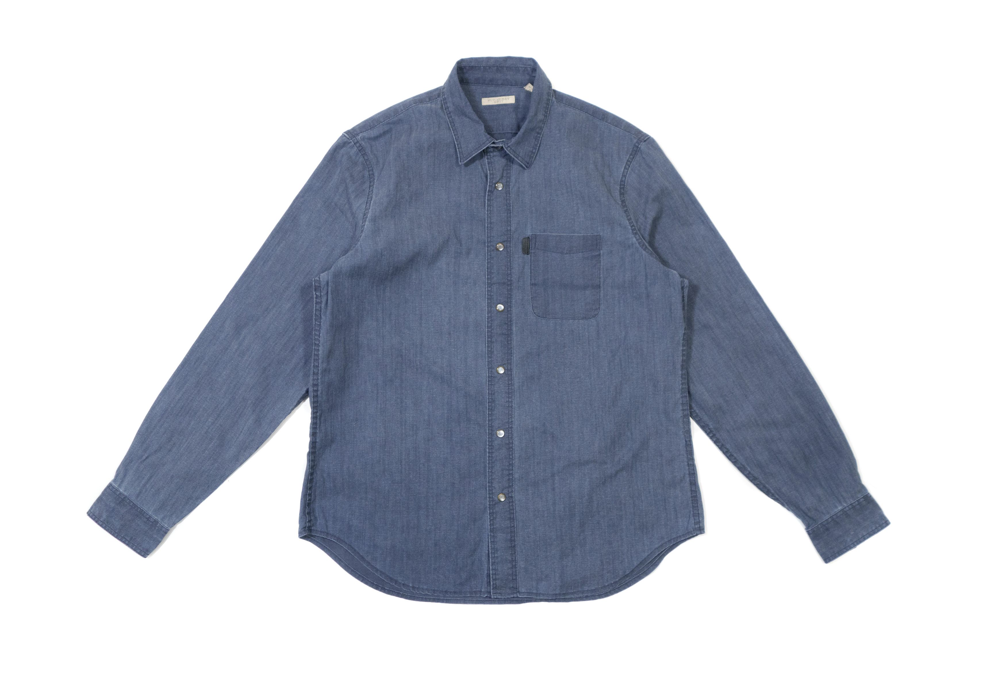 Burberry Brit Denim Button-Up Shirt Size US XL / EU 56 / 4 - 1 Thumbnail