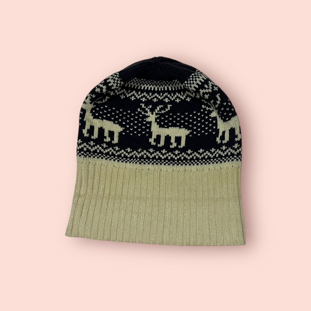Japanese Brand × Jun Takahashi × Uniqlo VINTAGE UNIQLO DEERS KNITTED CUFFS BEANIE Size ONE SIZE - 19 Thumbnail