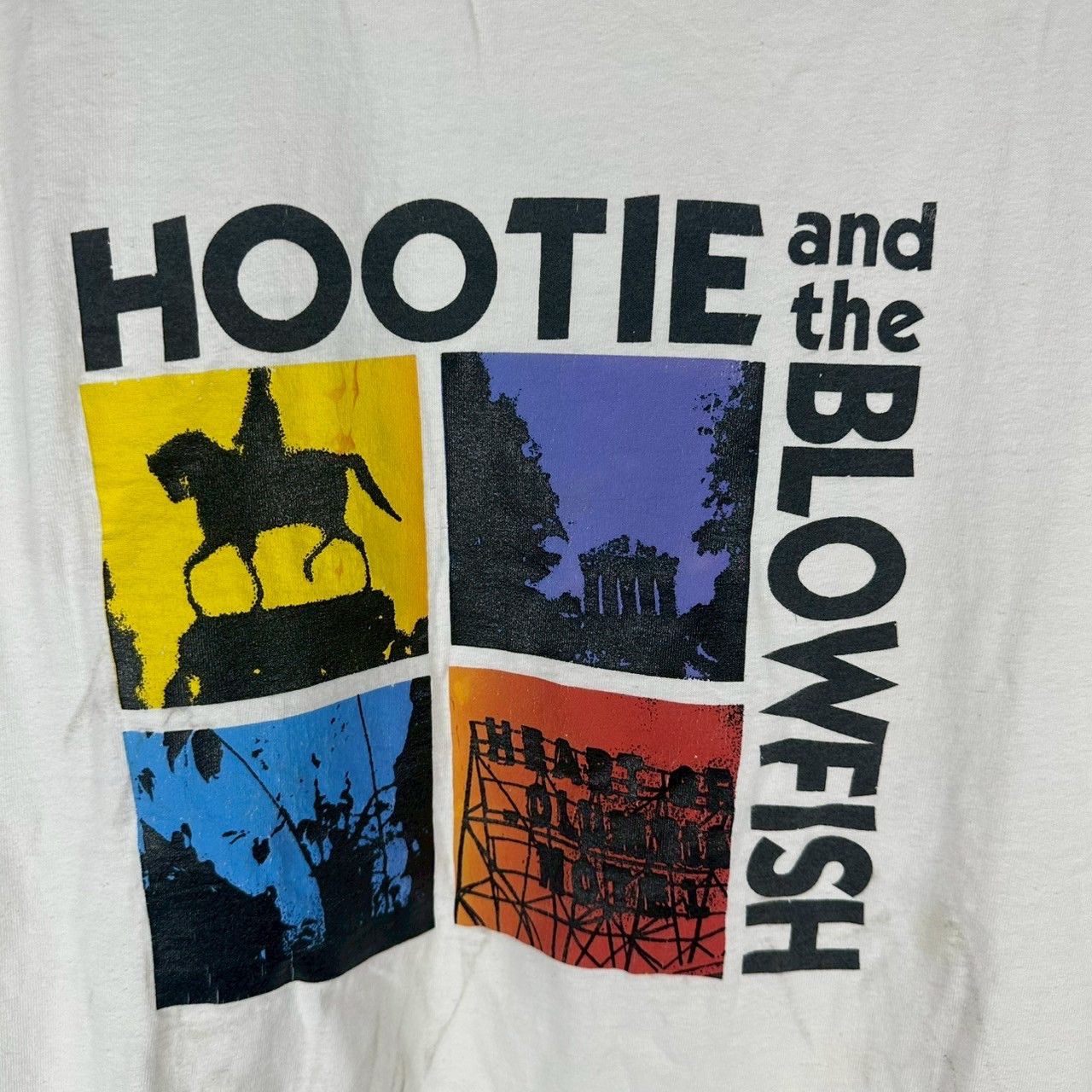 Vintage 90s Hootie and the Bowlfish Cracked Rear View Rock Band Tee Size US L / EU 52-54 / 3 - 2 Thumbnail