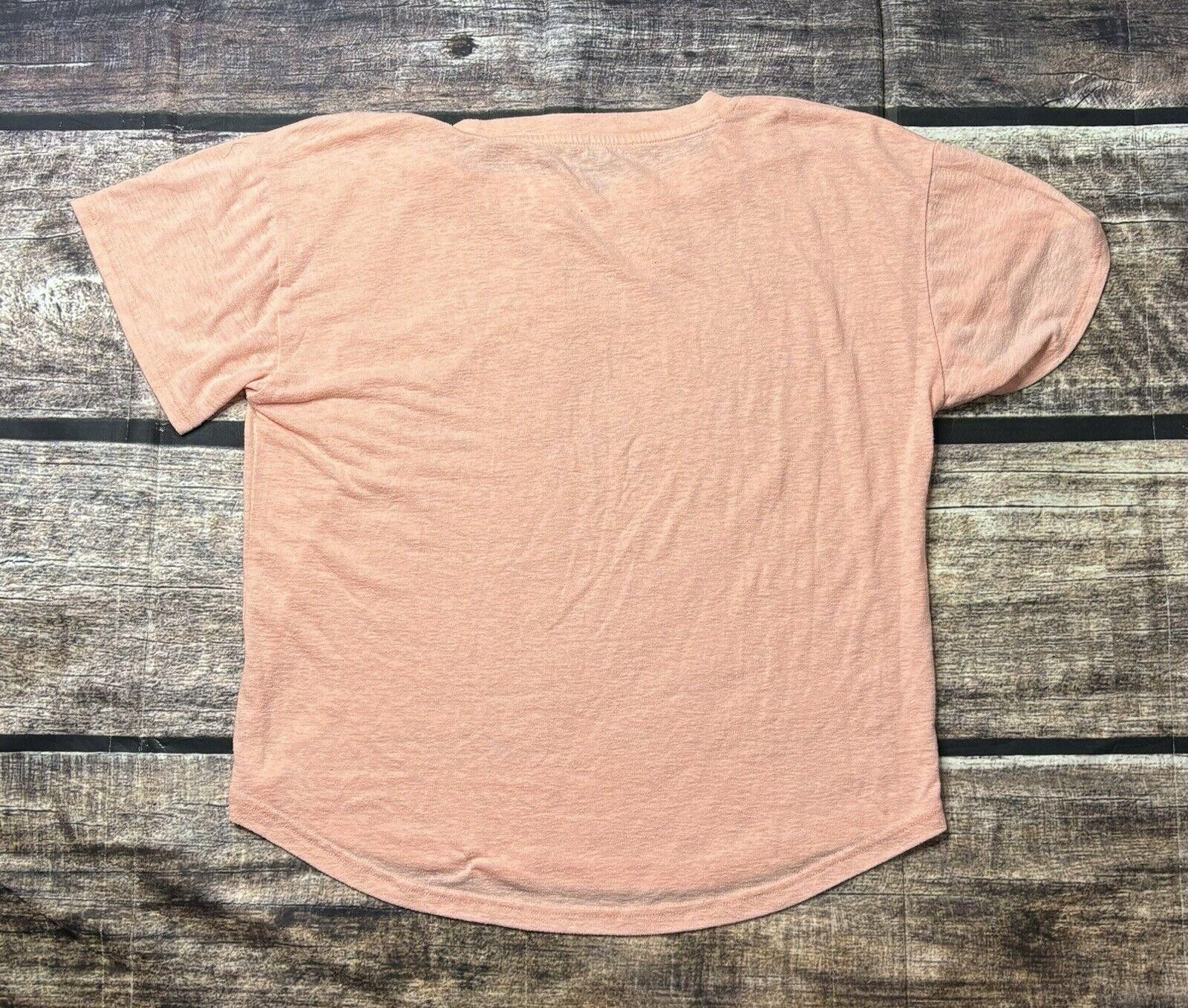 J.Crew J. Crew Linen Blend Top Tee Women's Medium Pink Pullover Size M / US 6-8 / IT 42-44 - 3 Thumbnail
