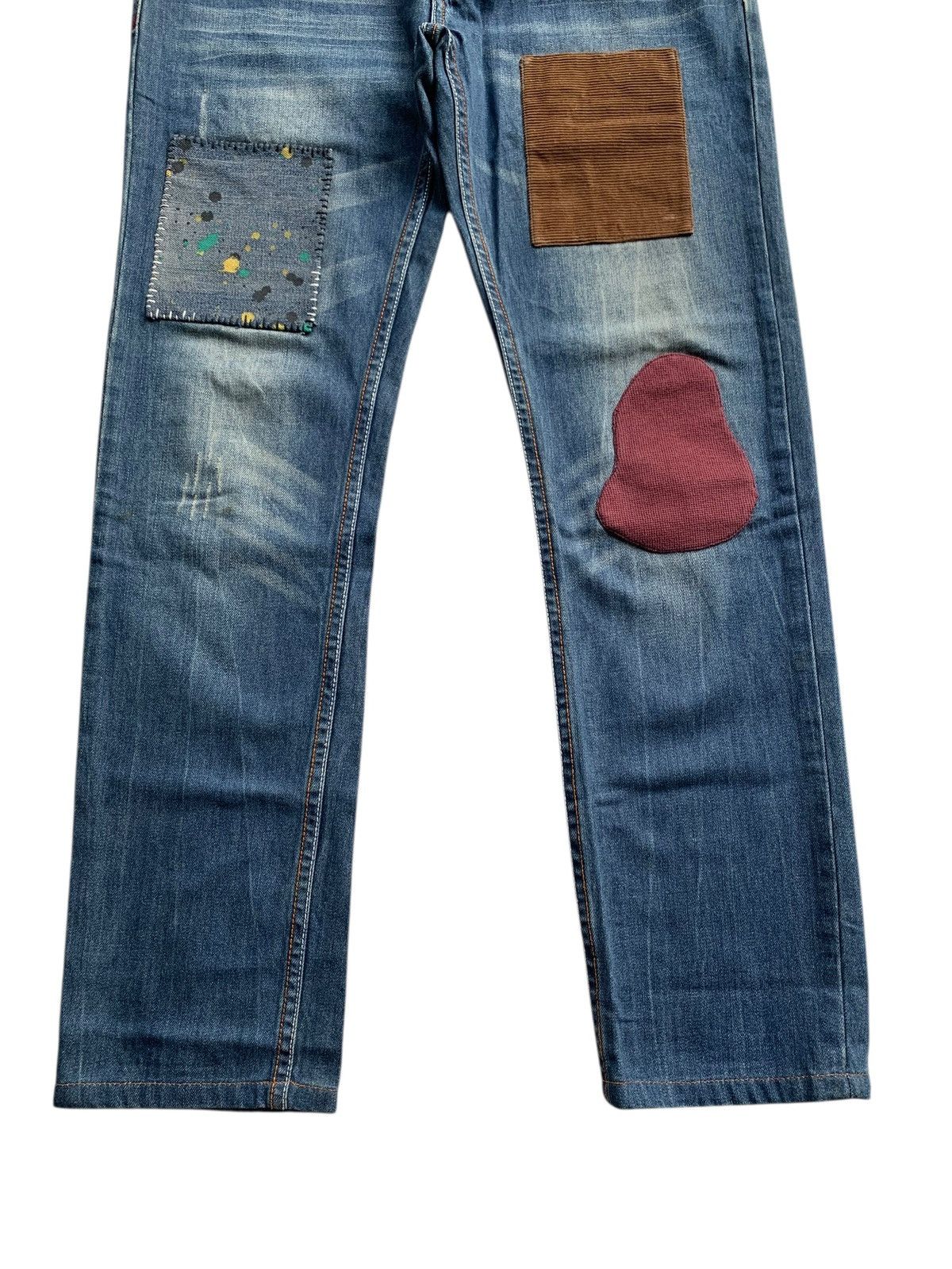 Dsquared2 DSQUARED2 DENIM PATCHWORDS CUSTOM RARE MADE IN ITALY Size US 32 / EU 48 - 6 Thumbnail