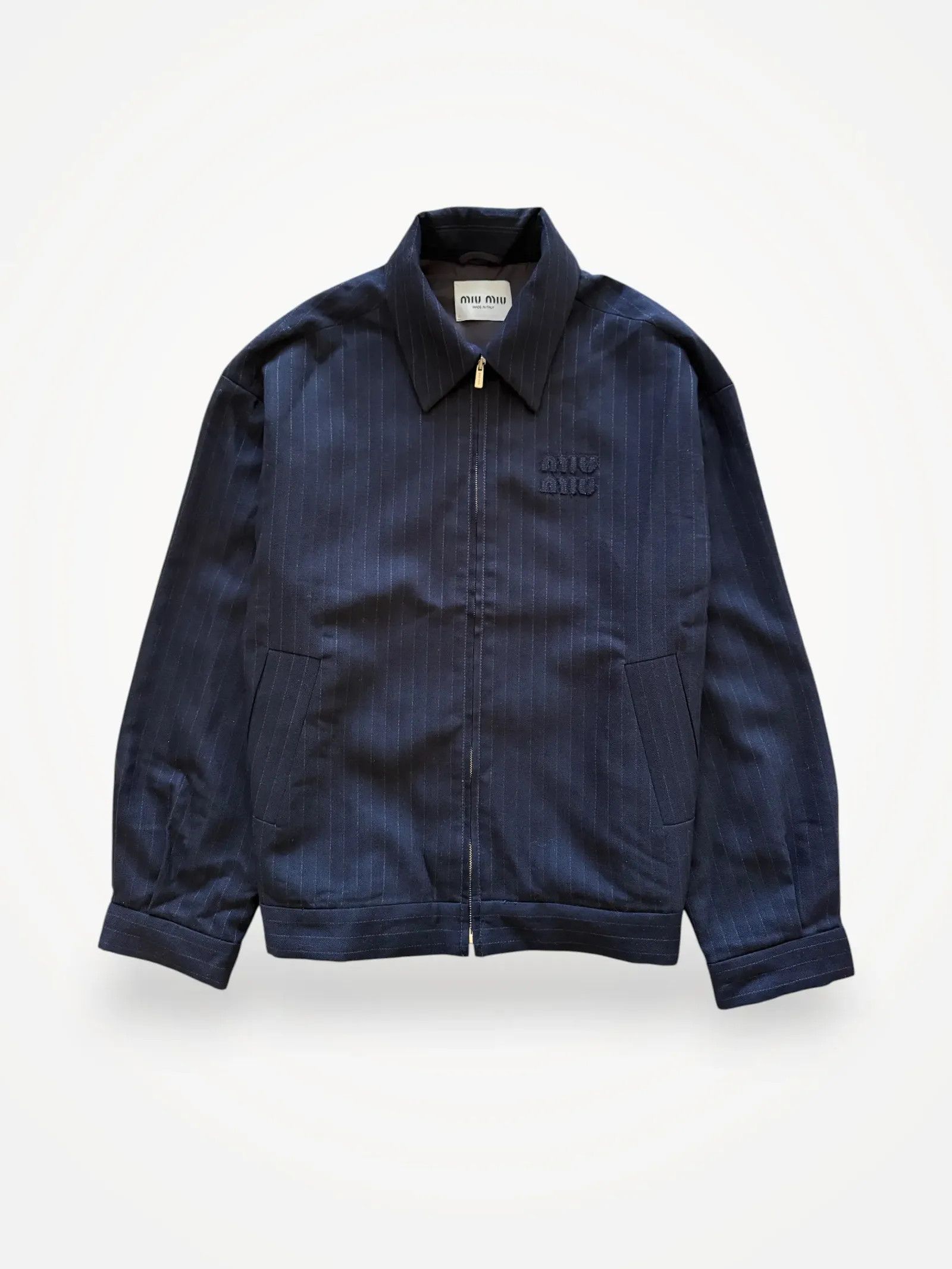 Miu Miu Miu Miu Logo Wool Jacket Jacket Size US XS / EU 42 / 0 - 1 Thumbnail