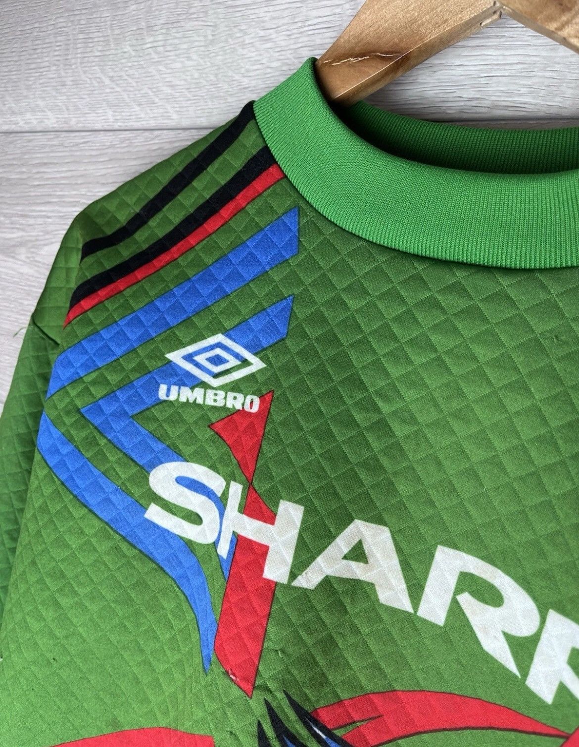 Umbro Vintage soccer long sleeve Manchester United #1 Umbro Size US XS / EU 42 / 0 - 3 Thumbnail