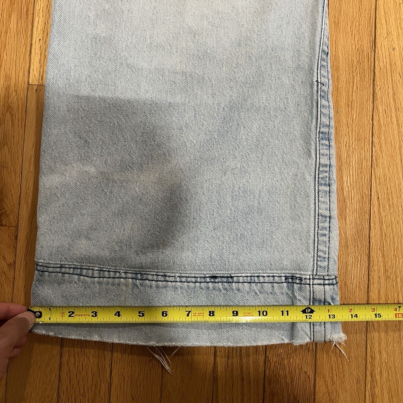 JNCO Jnco Jeans Destroyer Blue Jeans Vintage 90’s Rave Y2K Baggy Size US 31 - 15 Thumbnail