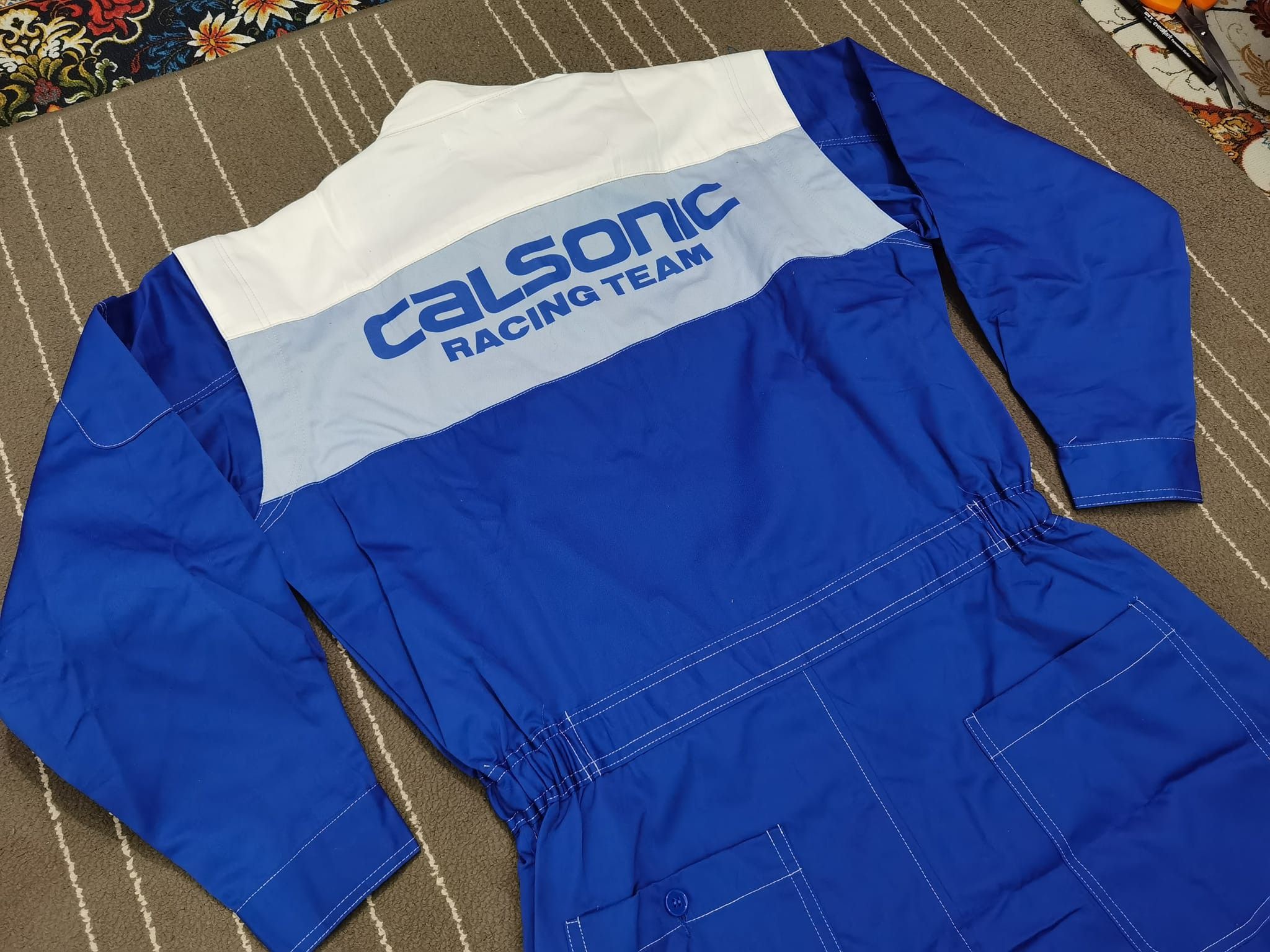 Japanese Brand JDM calsonic RACING TEAM COVERALL M w34 - 37 Size US 34 / EU 50 - 5 Thumbnail