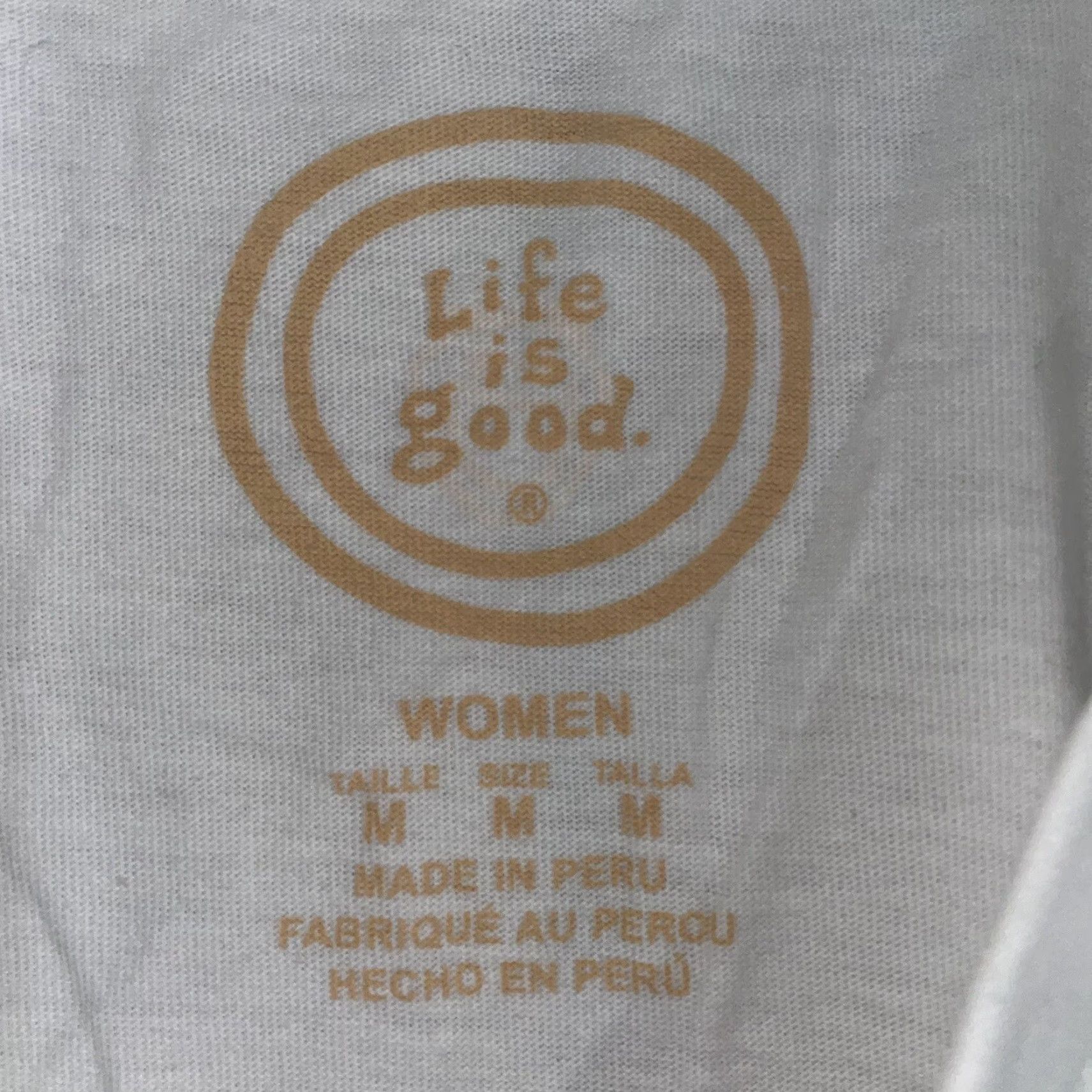 Life is Good VINTAGE Life Is Good Tennis Graphic T-Shirt Women Size M White Casual Size M / US 6-8 / IT 42-44 - 4 Thumbnail