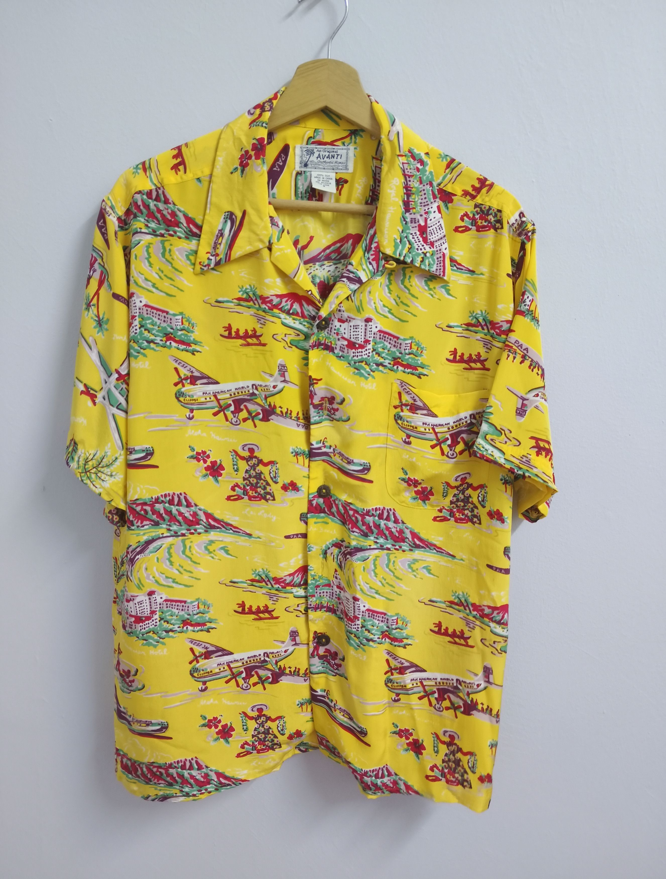 SikSilk × Vintage SiLk FULLPRINT VINTAGE 90s AVANTI HAWAII Size US M / EU 48-50 / 2 - 1 Thumbnail