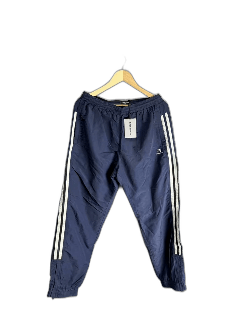 Balenciaga Balenciaga Blue Embroidered Athletic Pants Size US 30 / EU 46 - 1 Thumbnail