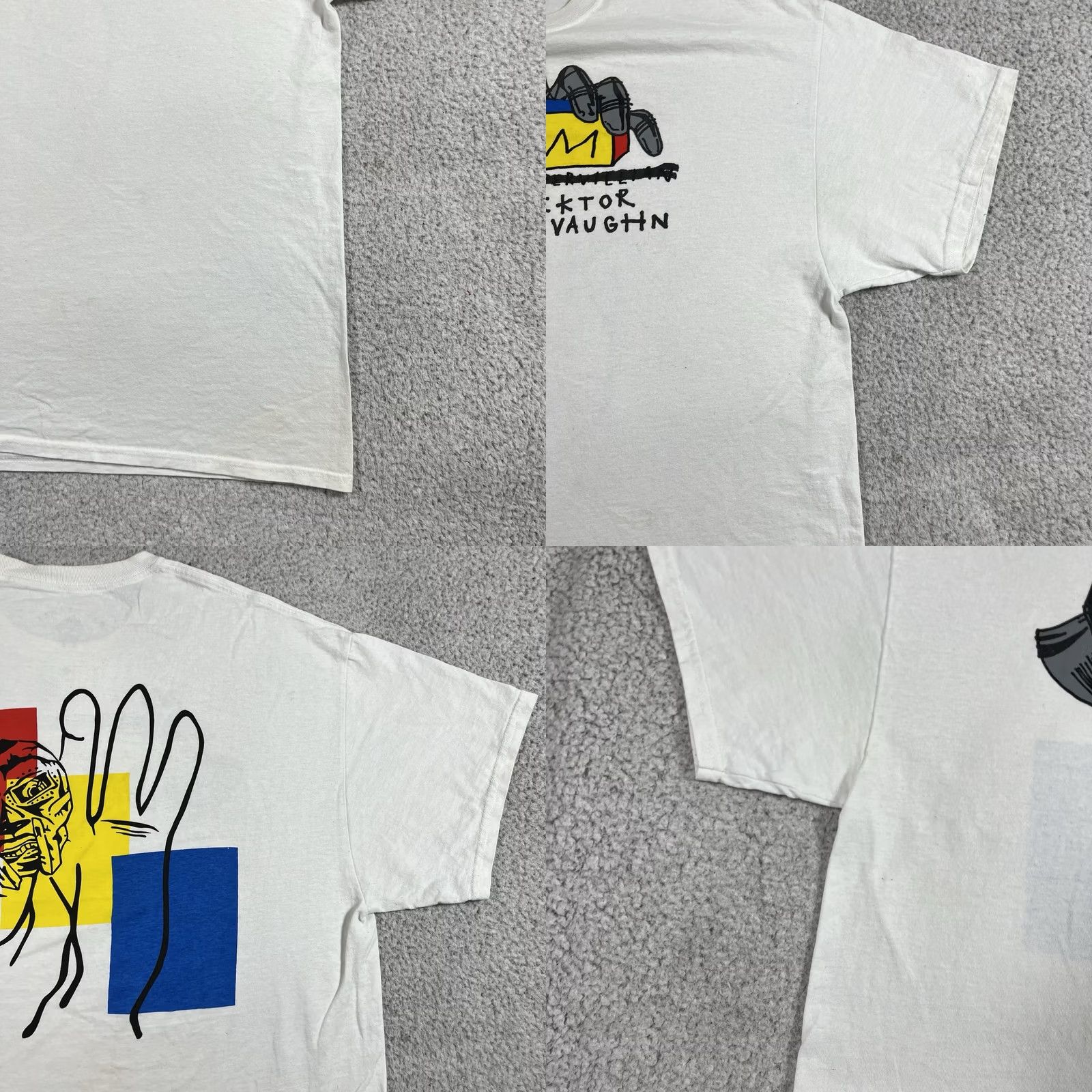 GAS Gas Drawls Mf Doom Gas Drawls Shirt Men XL White Hip Hop Graphic Supervillain 80s 90s Music Retro T-Shirt Mens XL White Cotton Short Sleeve Crew Neck Size US XL / EU 56 / 4 - 10 Thumbnail