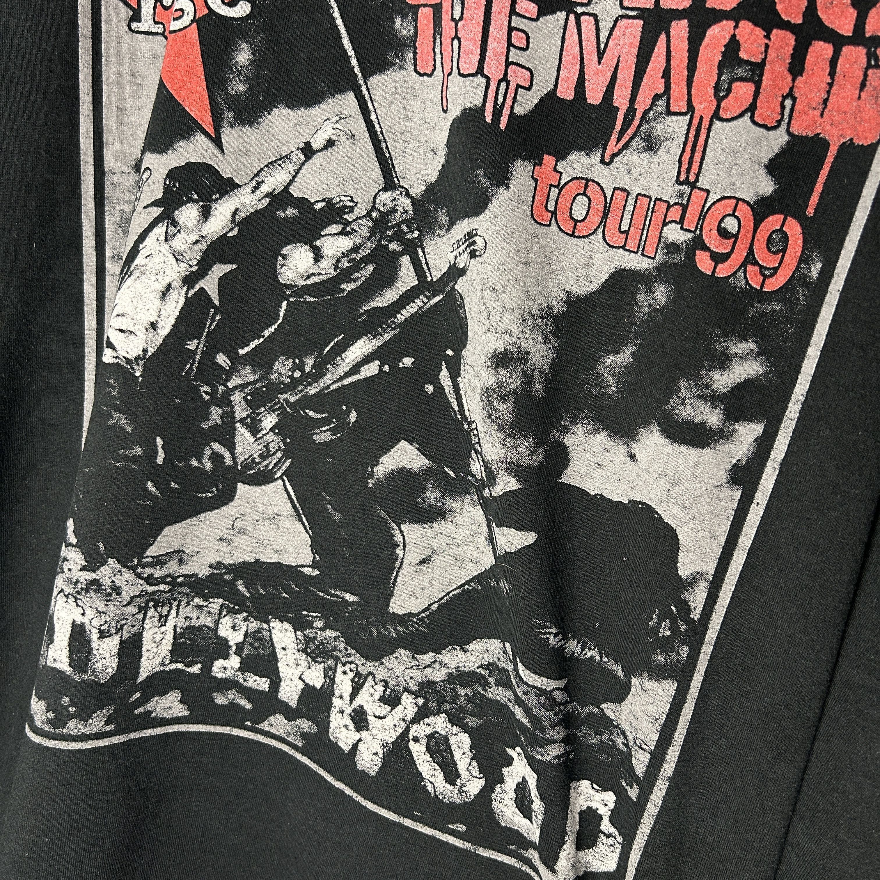 Band Tees Vintage Rage Against The Machine 1999 Tour Band T-shirt Size US XL / EU 56 / 4 - 6 Thumbnail