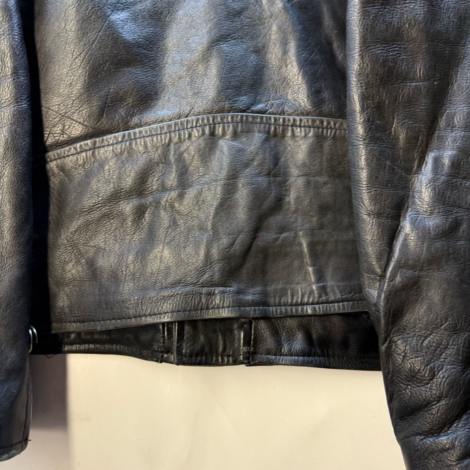 Other Vanguard Jacket Adult 44 Black Leather Motorcycle Size US XXS / EU 40 - 13 Thumbnail