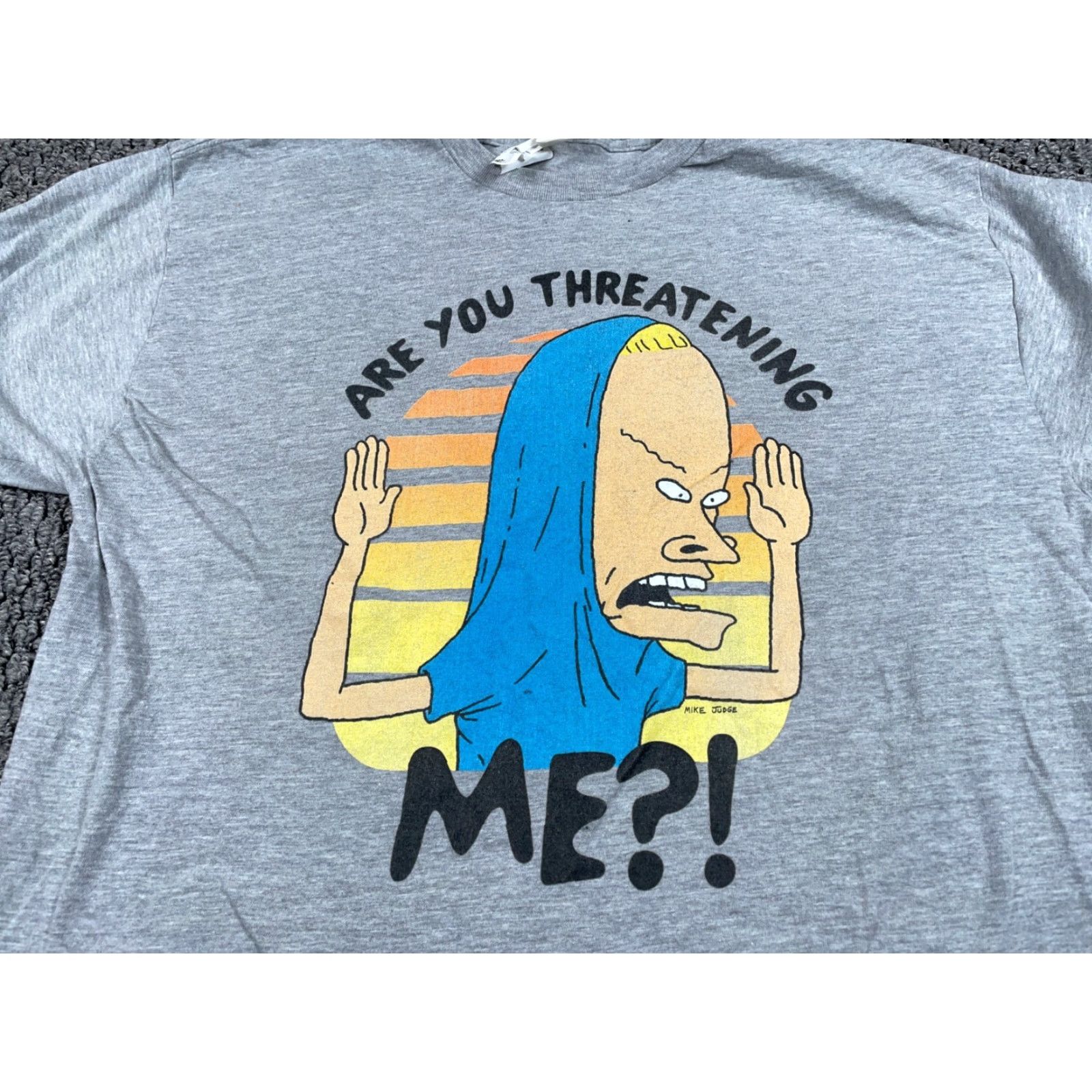 Tultex Beavis & Butt-head Cornholio T-Shirt Adult XL Gray Retro MTV 90s Tultex Tag Size US XL / EU 56 / 4 - 4 Thumbnail