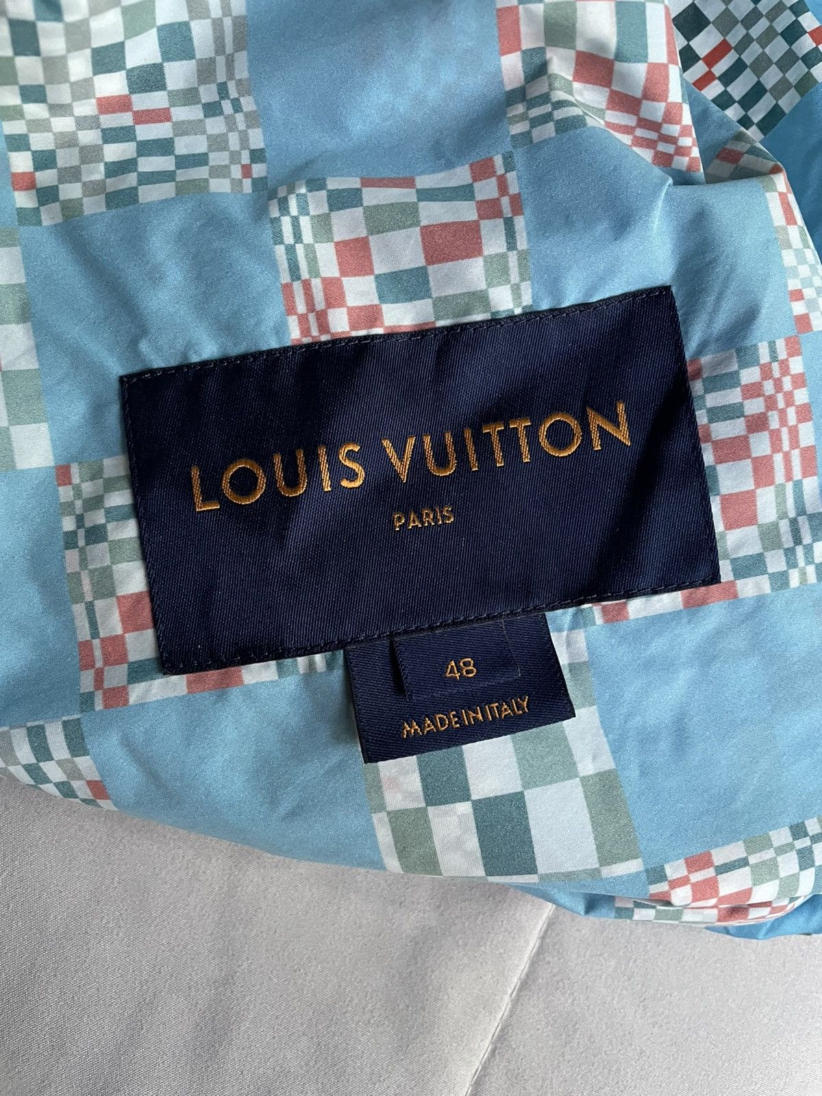 Louis Vuitton Louis Vuitton Distorted Damier Blue Windbreaker Size US M / EU 48-50 / 2 - 11 Thumbnail