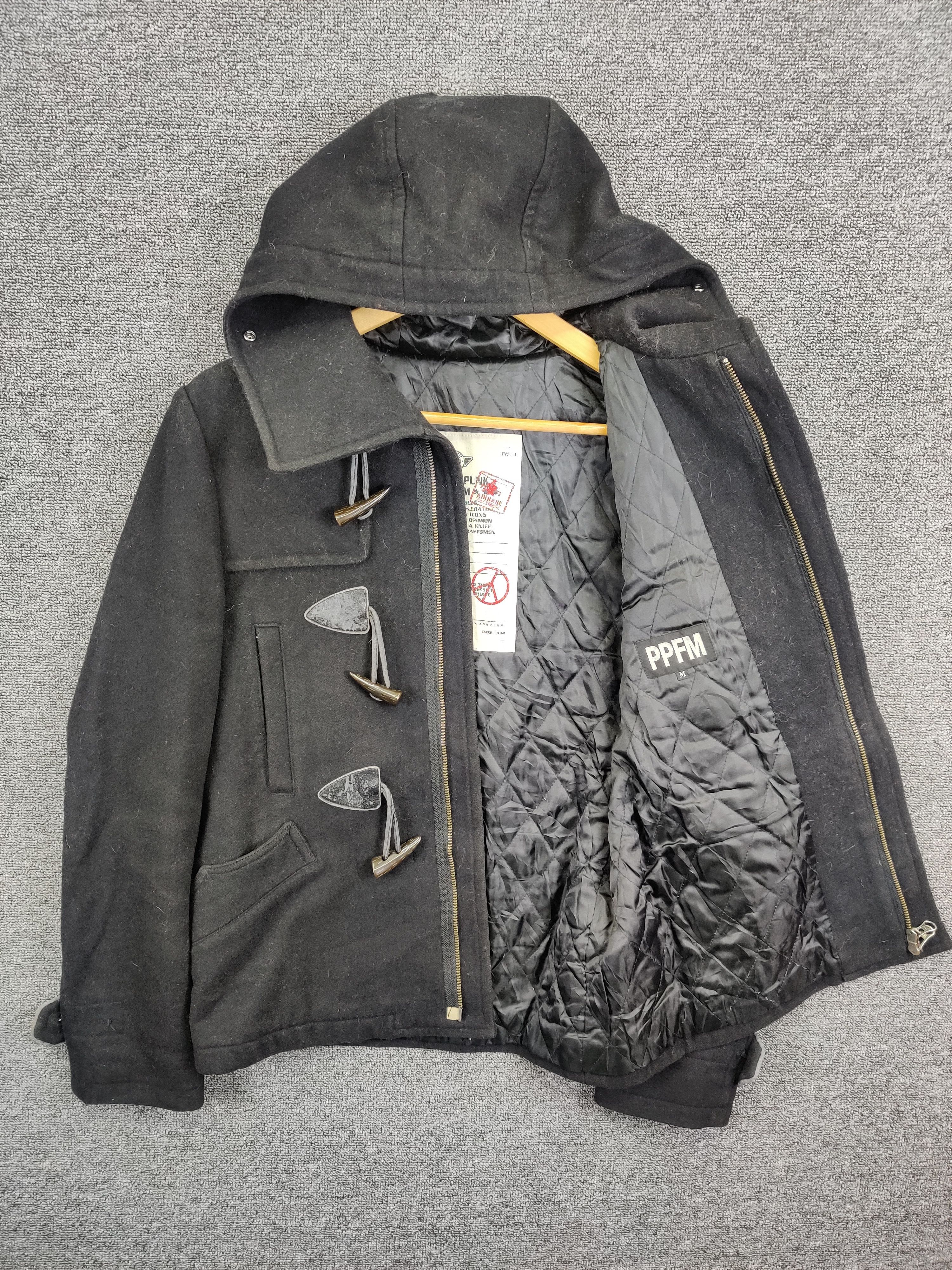 Vintage PPFM Wool Duffle Coat Jacket