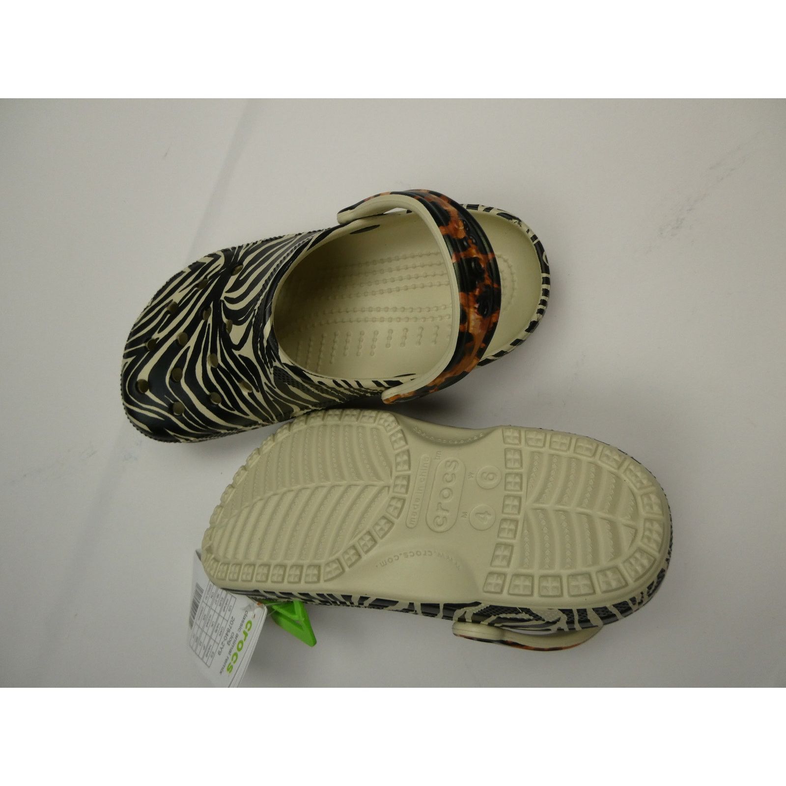 Crocs NEW Crocs Classic Clog Zebra Remix Animal Print W/6, M/4 Size US 6 / IT 36 - 2 Thumbnail
