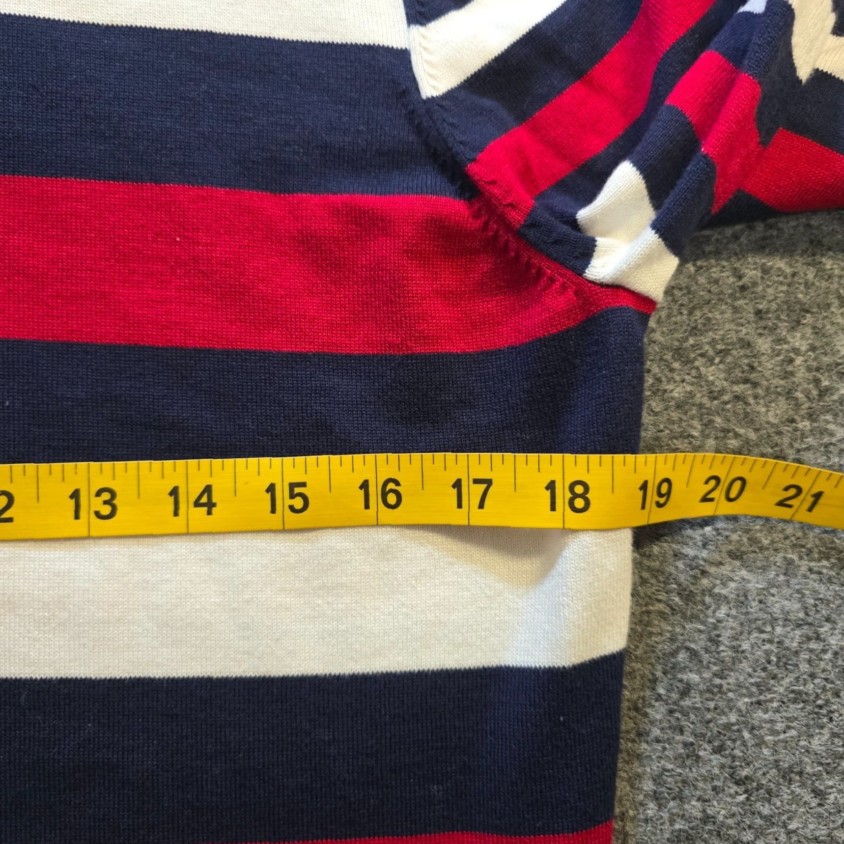 Brooks Brothers Brooks Brothers Top Womens Size L Blue Red Rugby Stripe Boat Neck Casual Shirt Knit Cotton Regular Modern Classic Womens Size L / US 10 / IT 46 - 7 Thumbnail