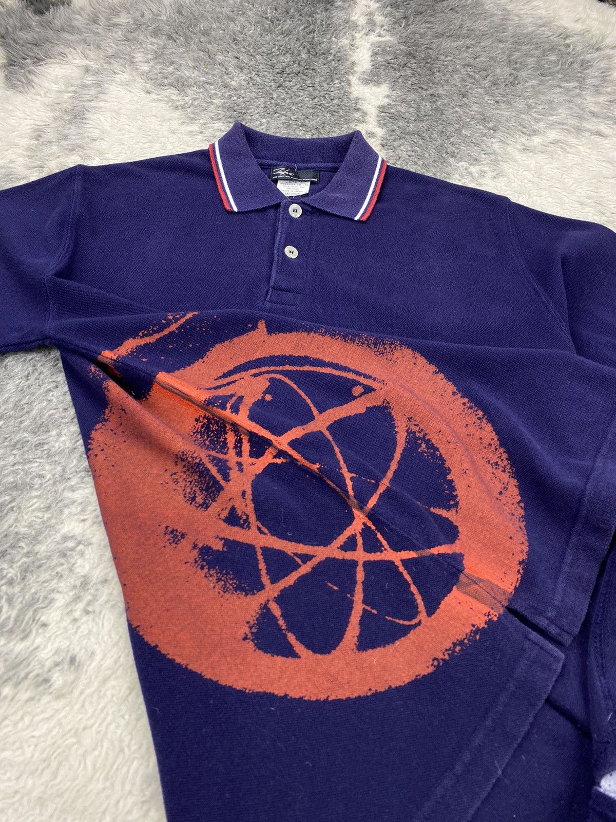 Futura × Japanese Brand × Recon 🔥Vintage Futura Laboratories Overprint Painted Atoms Polos Size US M / EU 48-50 / 2 - 11 Thumbnail