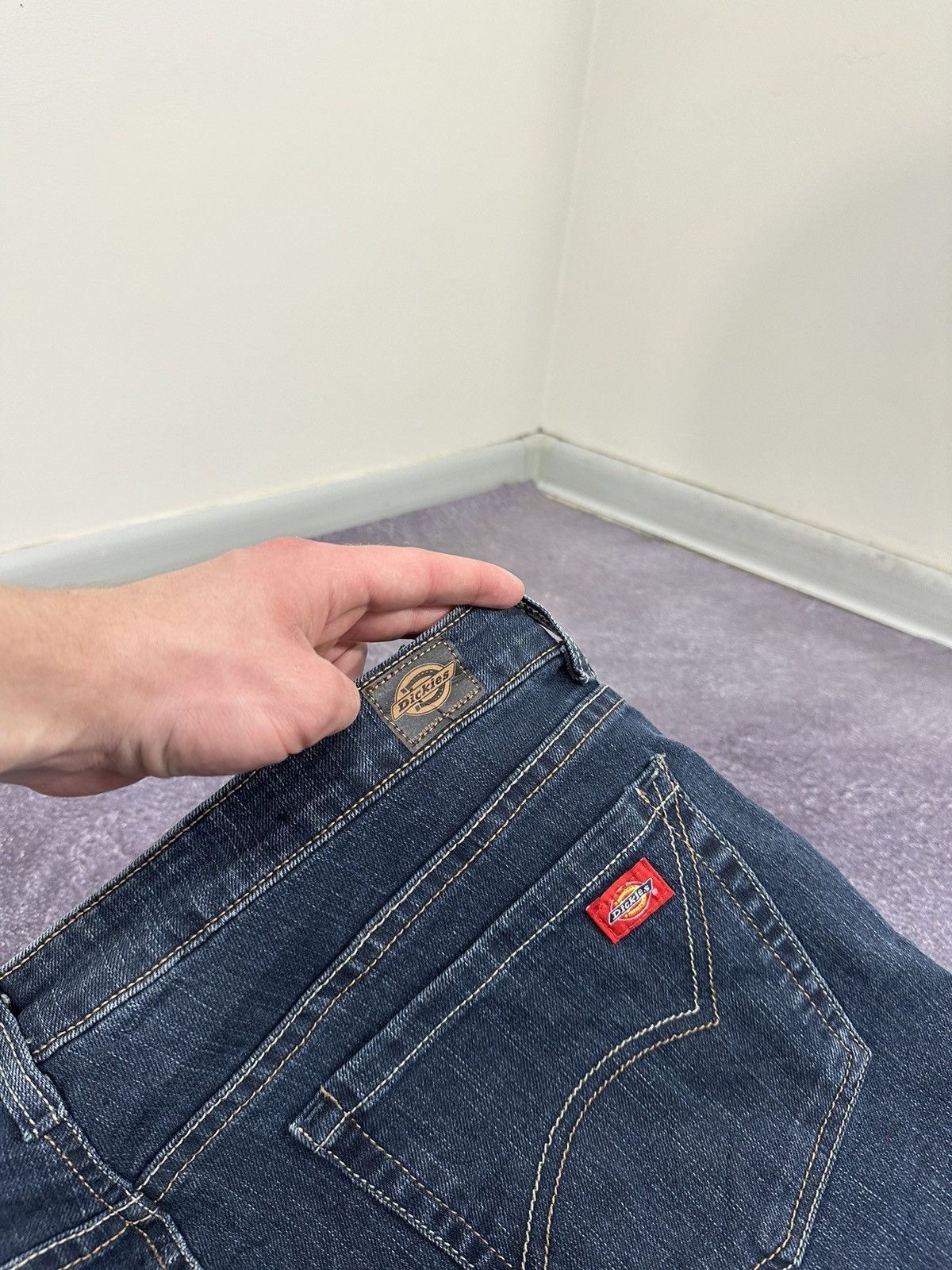 Dickies Vintage Dickies Flared Baggy USA Denim Opium Y2K Work Jeans Size 36" / US 14 / IT 50 - 9 Thumbnail