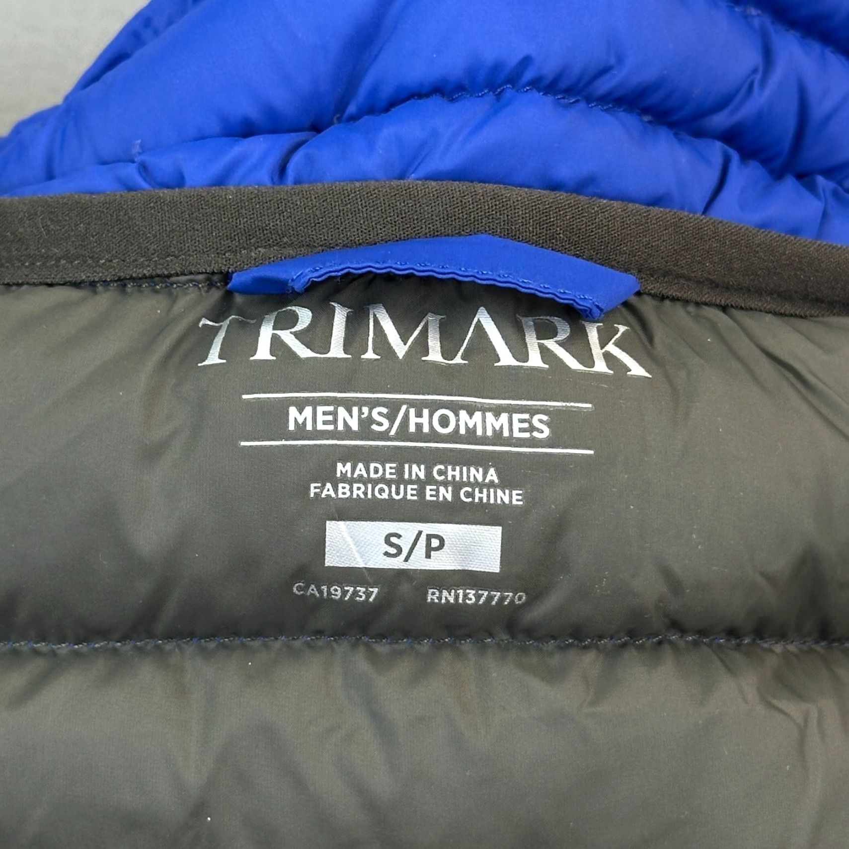 Primark Trimark Whistler Jacket Mens Small Blue Lightweight Quilted Down Puffer Casual Size US S / EU 44-46 / 1 - 6 Thumbnail