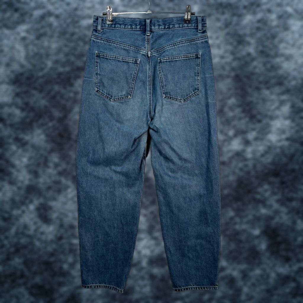 Uniqlo Uniqlo Jeans Women's 23 High-Waisted Tapered 100% Cotton Blue Denim Jeans Size 40" / US 18 - 1 Thumbnail