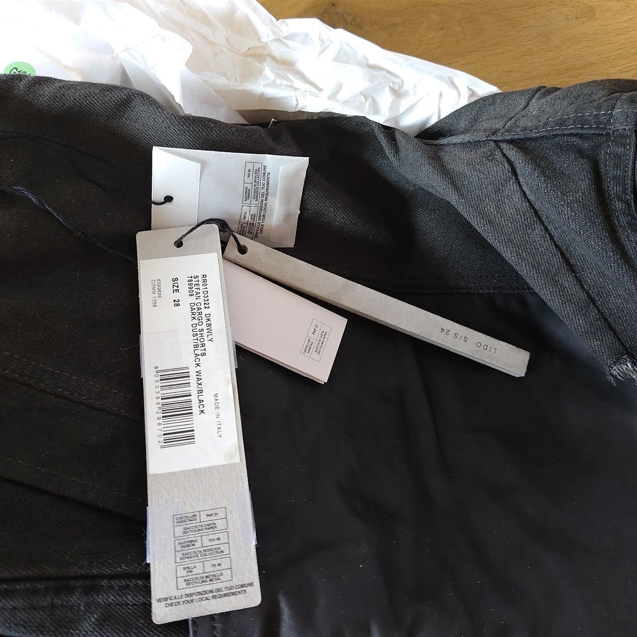 Rick Owens Runway Stefan shorts - waxed denim with calf leather cargo Size US 28 / EU 44 - 6 Thumbnail