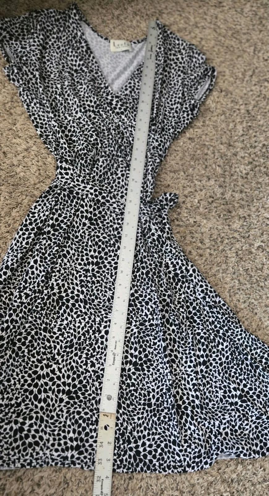 Warren Lotas Leota New York Leaf Print Faux Wrap Dress Womens Size Large Size L / US 10 / IT 46 - 7 Thumbnail