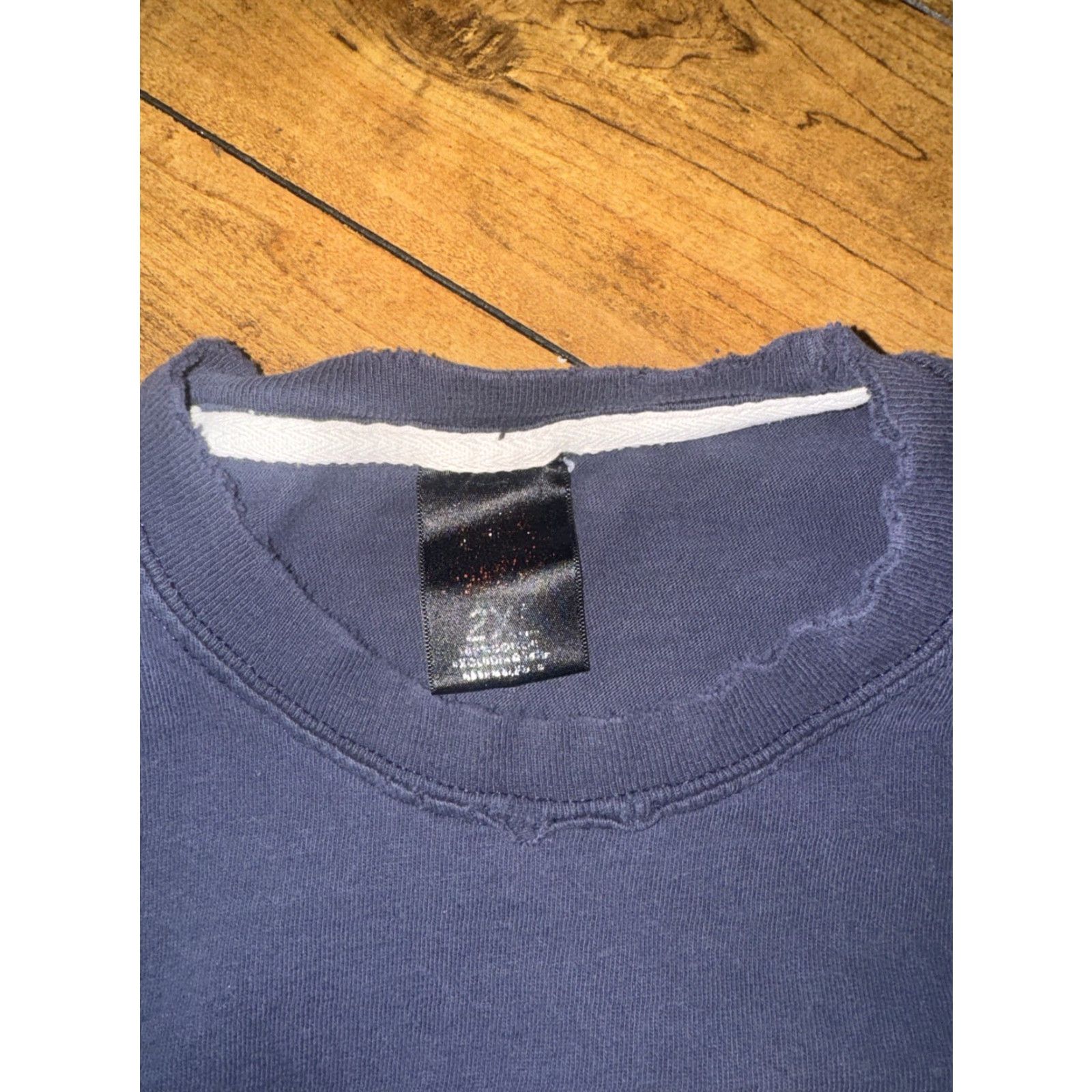 Ecko Unltd. VINTAGE Ecko Unltd. T-Shirt 2XL Navy Blue Distressed Men Shirt 90s Hip Hop Women Mens Size US XXL / EU 58 / 5 - 5 Thumbnail