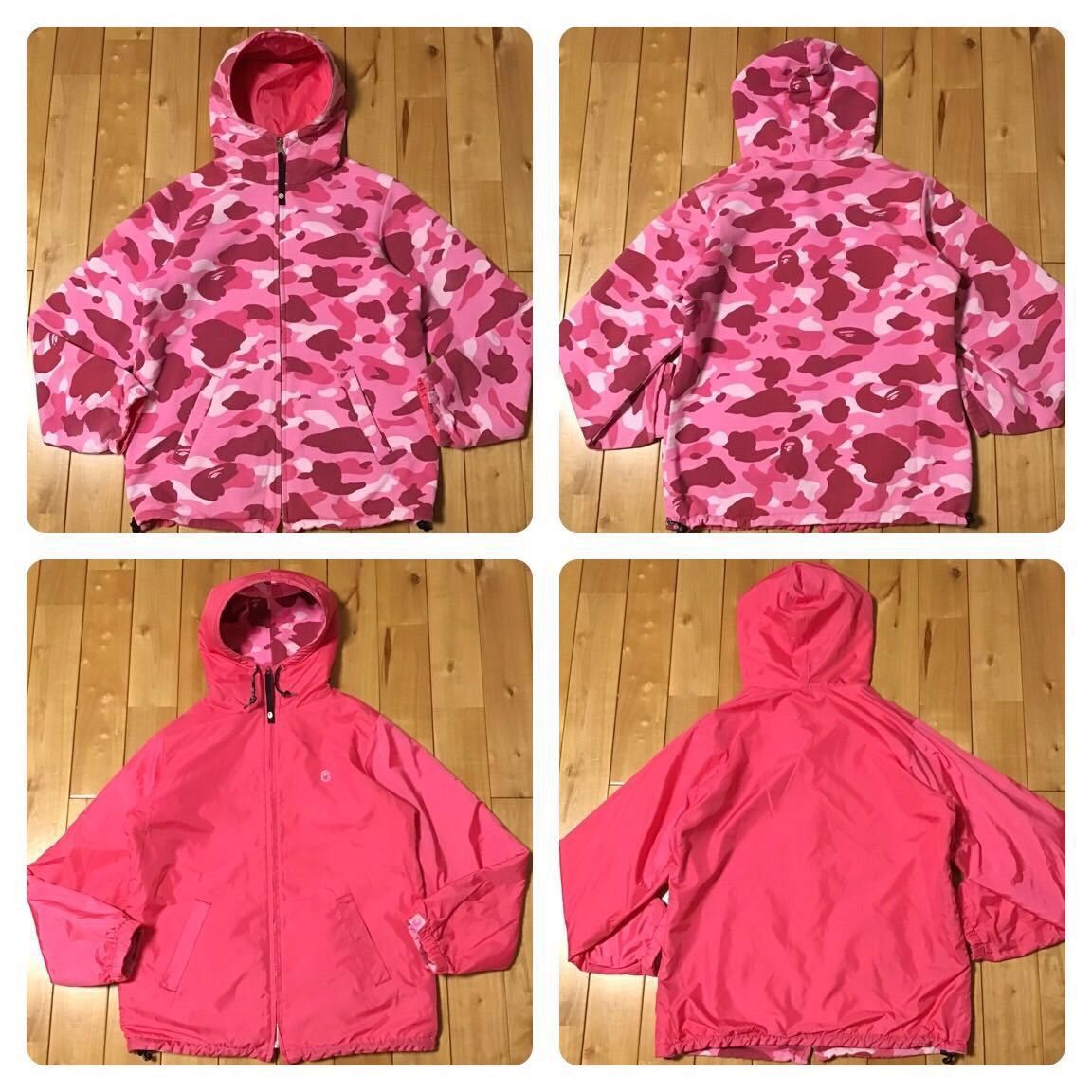 image of Bape x Nigo Reversible Pink Camo Hoodie Jacket A Bathing Ape Nigo, Women's (Size Medium)